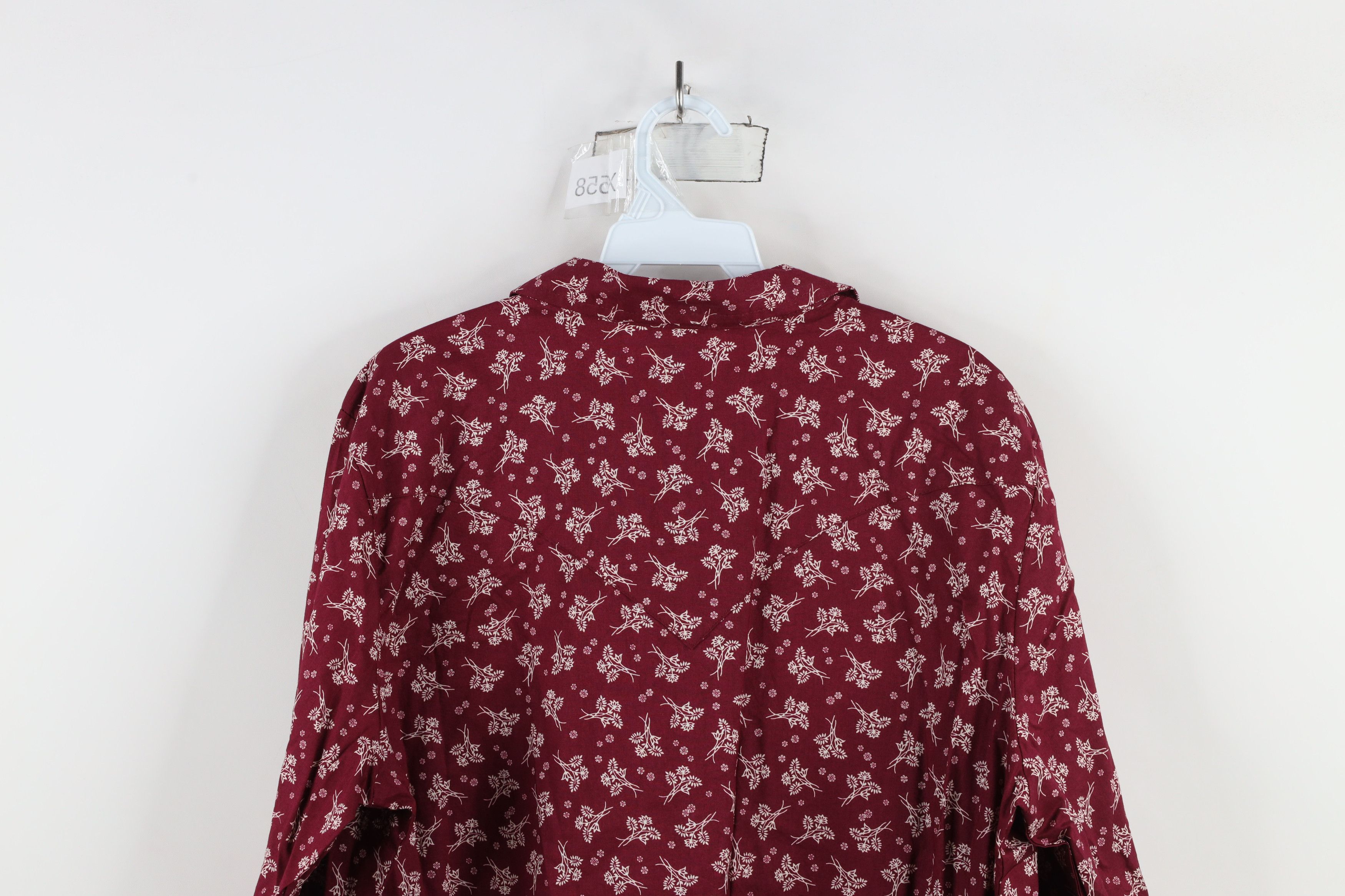 Vintage × Wrangler Deadstock Vintage Y2K Wrangler Cowgirl Snap Button Shirt Size XL / US 12-14 / IT 48-50 - 10 Thumbnail
