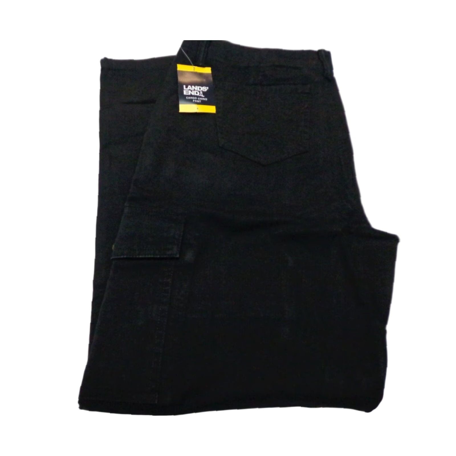 Lands' End Lands' End Cargo Pants Women's Black Size 8 NEW Regular Cotton/Spandex Chino Straight Easy Care Cargo Pockets Mid Rise Modern Style Size 30" / US 8 / IT 44 - 1 Thumbnail