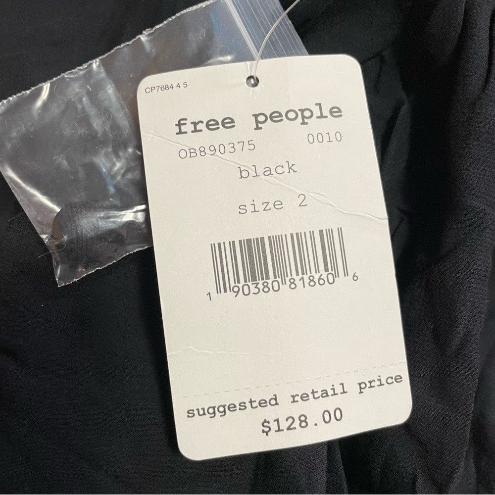 Free People NWT New $128 Free People My Baby Black Mini Dress Size 2 Size XS / US 0-2 / IT 36-38 - 8 Thumbnail