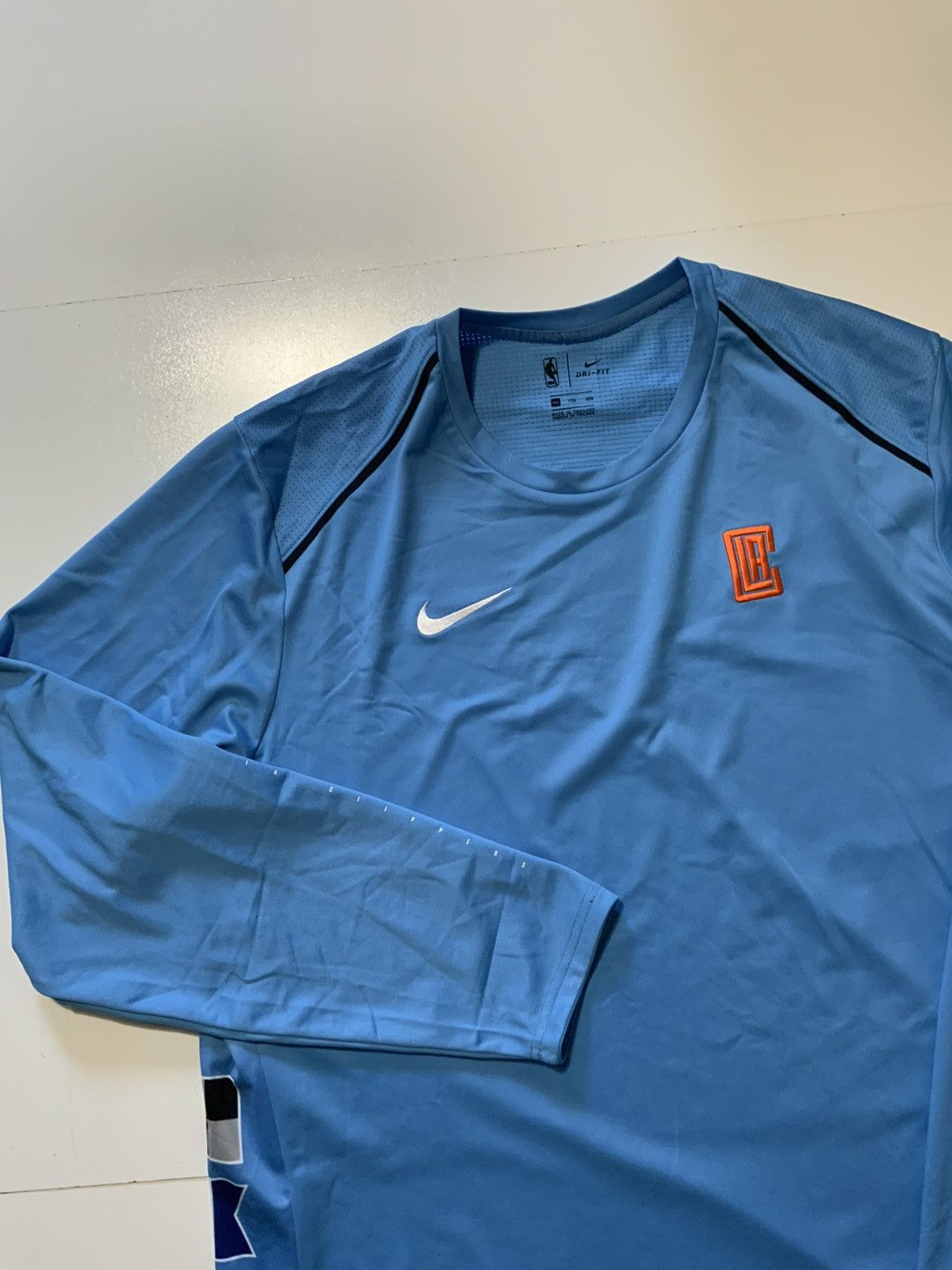 NBA × Nike Nike Los Angeles Clippers Engineered Showtime Warm Up Shirt Size US XXL / EU 58 / 5 - 3 Thumbnail