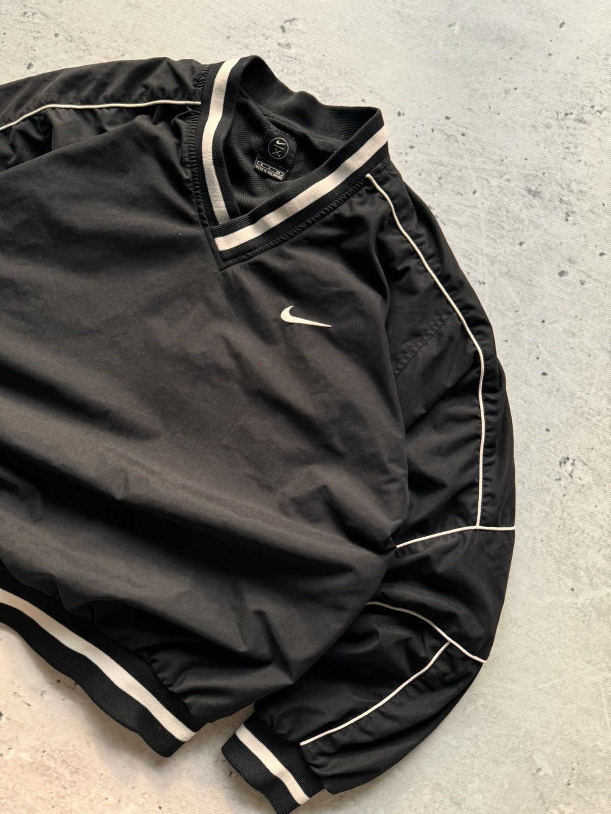 Nike × Vintage NIKE NYLON VINTAGE BASIC LOGO OVERSIZE BOXY SWEATSHIRT Size US S / EU 44-46 / 1 - 4 Thumbnail