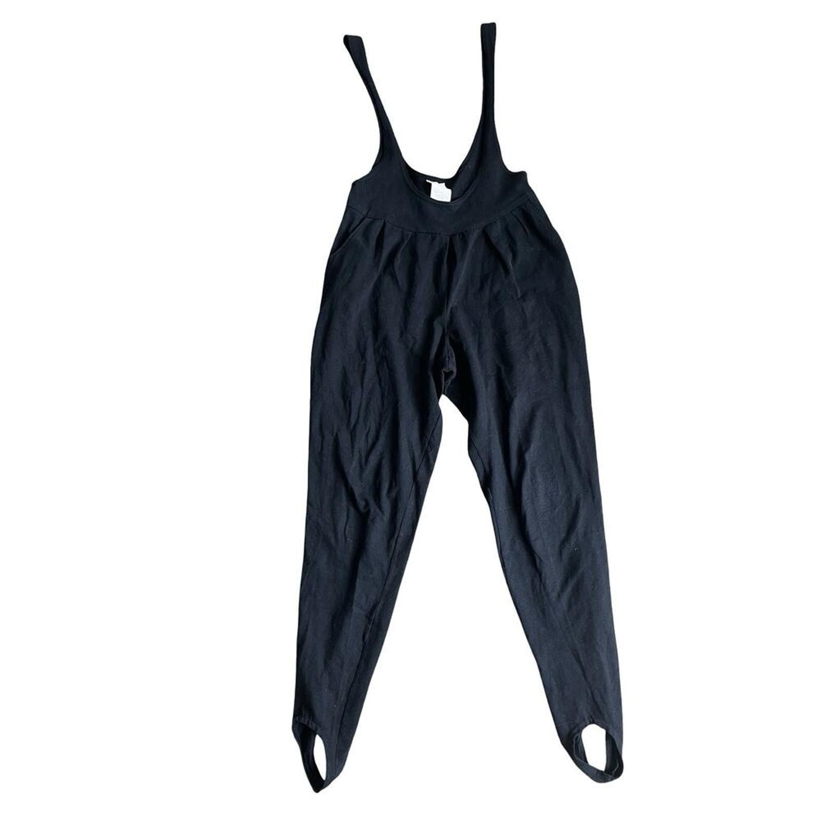 Unknown London Women's Black Stirrup Leggings Activewear Size 30" / US 8 / IT 44 - 2 Thumbnail