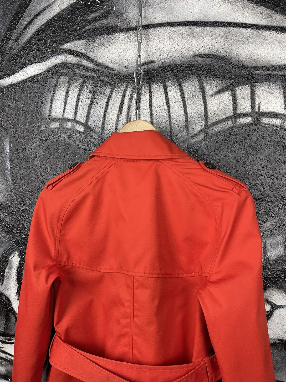 Coach Coach New York Red Orange Short Length Trench Coat Woman’s Size S / US 4 / IT 40 - 8 Thumbnail