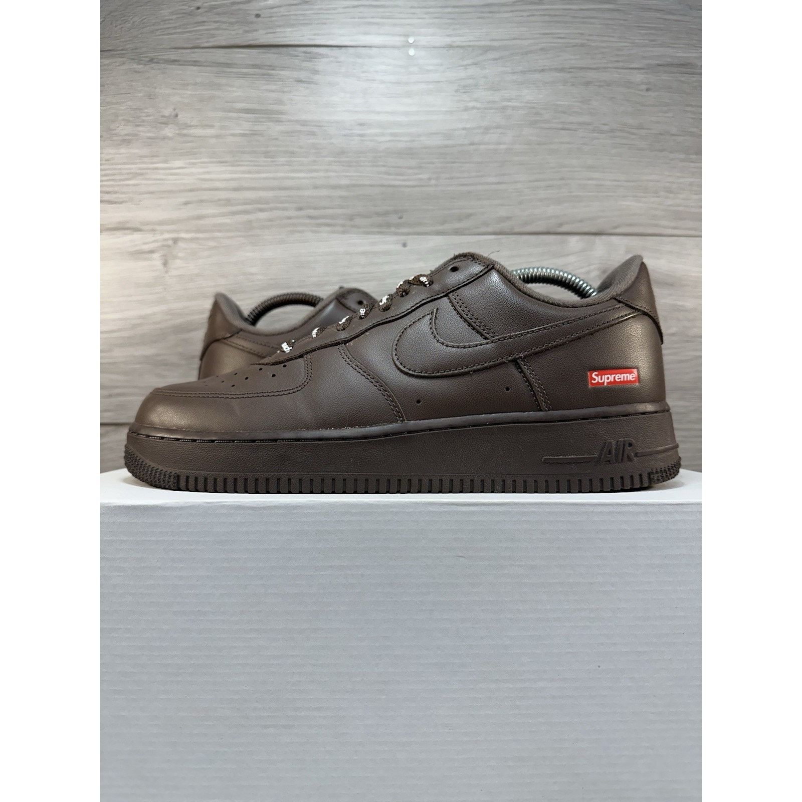 Nike Nike Supreme x Air Force 1 Low Box Logo Baroque Brown - 8.5 Size US 8.5 / EU 41-42 - 1 Thumbnail