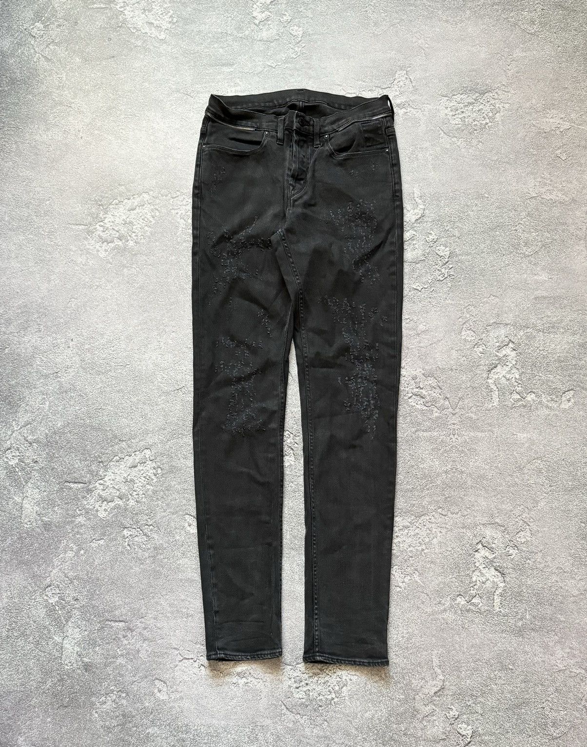Vintage Zadig & Voltaire 30 distressed denim pant trouser Jean chino Size US 30 / EU 46 - 5 Thumbnail