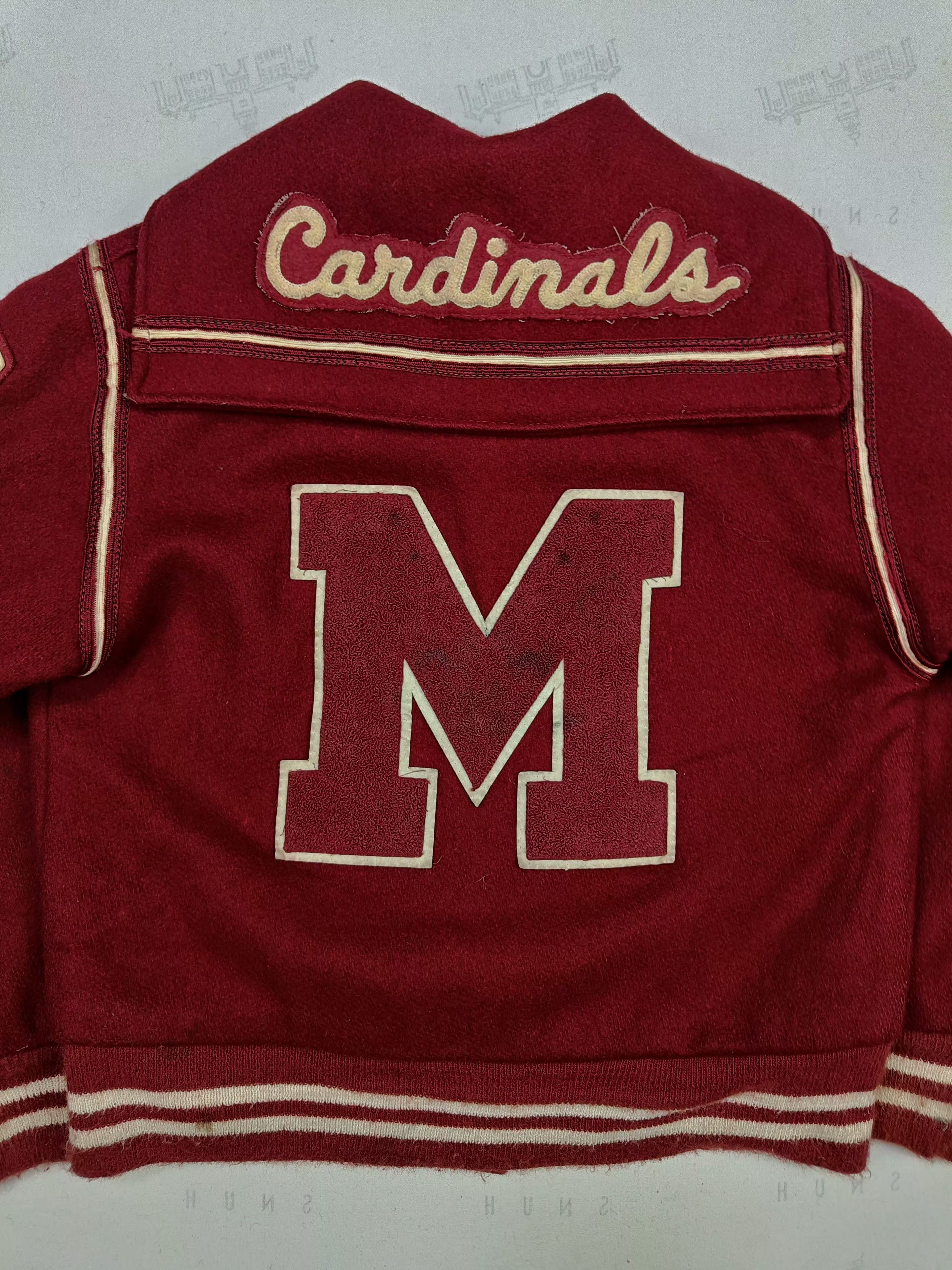 Vintage Vtg 60s CARDINALS Majorette Patch Old Custom Varsity Jacket Size US S / EU 44-46 / 1 - 11 Thumbnail