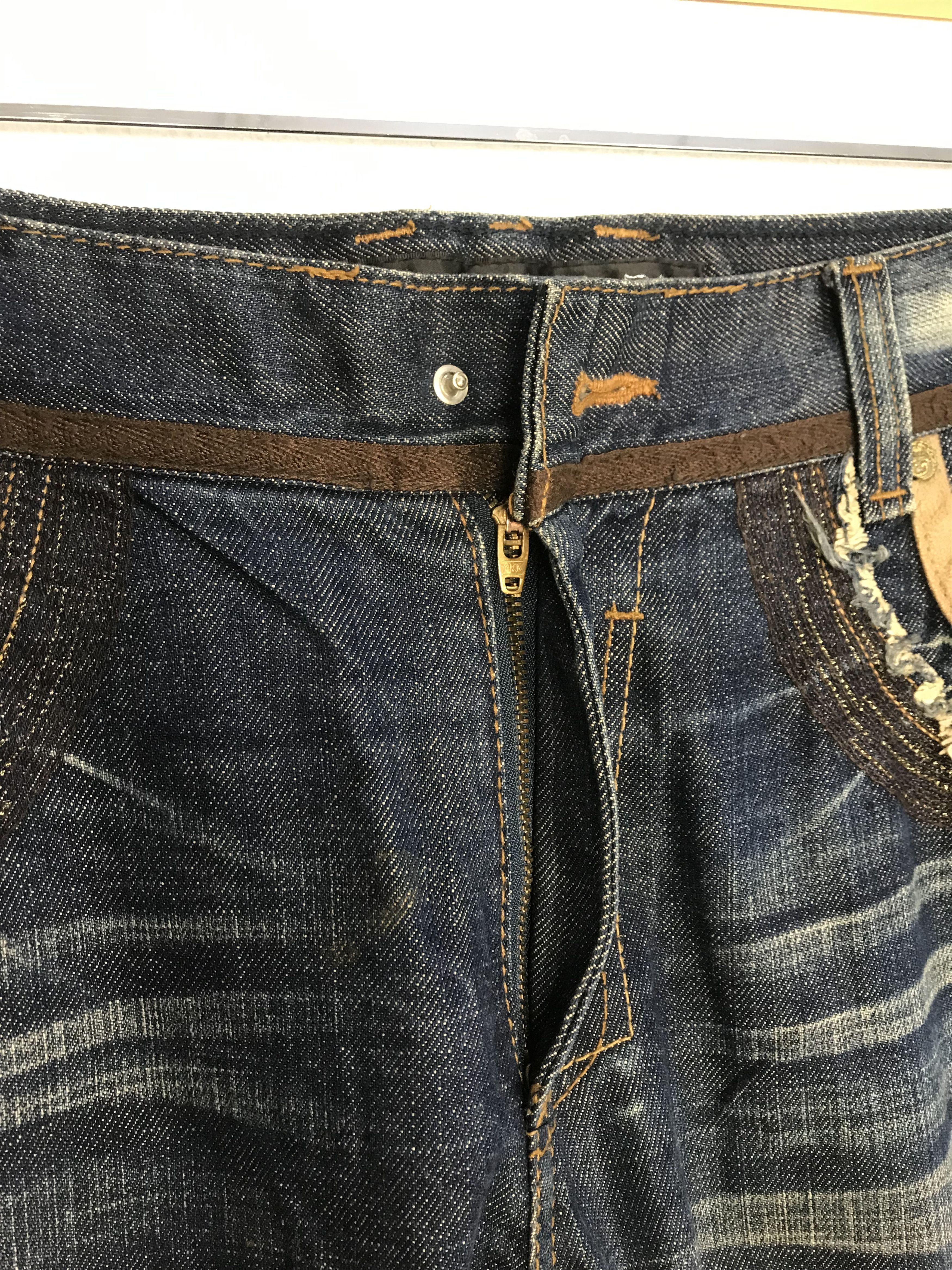 Japanese Brand Red Pepper Denim Japan&Co Embroidery Art Indigo Jeans Size US 33 - 5 Thumbnail