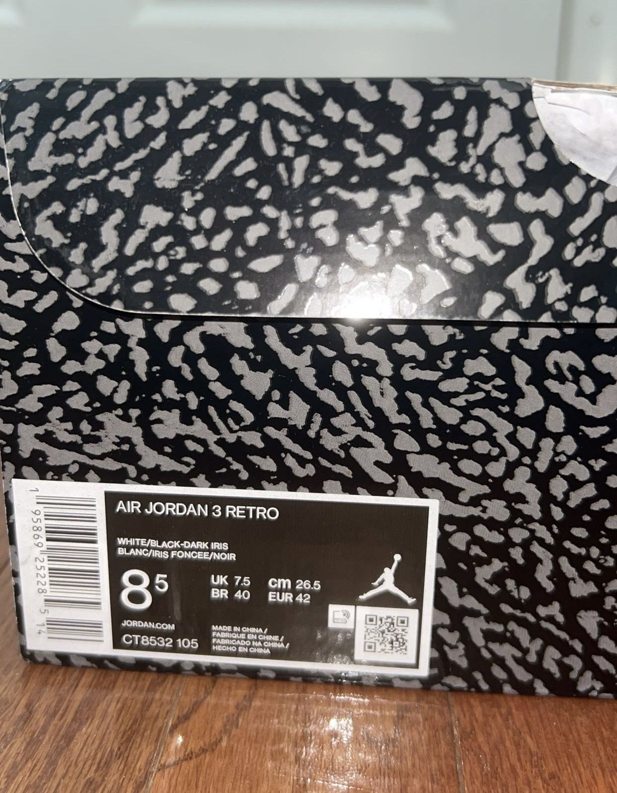 Jordan Brand × Nike Dark Iris Air Jordan 3 Men’s Size US 8.5 / EU 41-42 - 5 Thumbnail