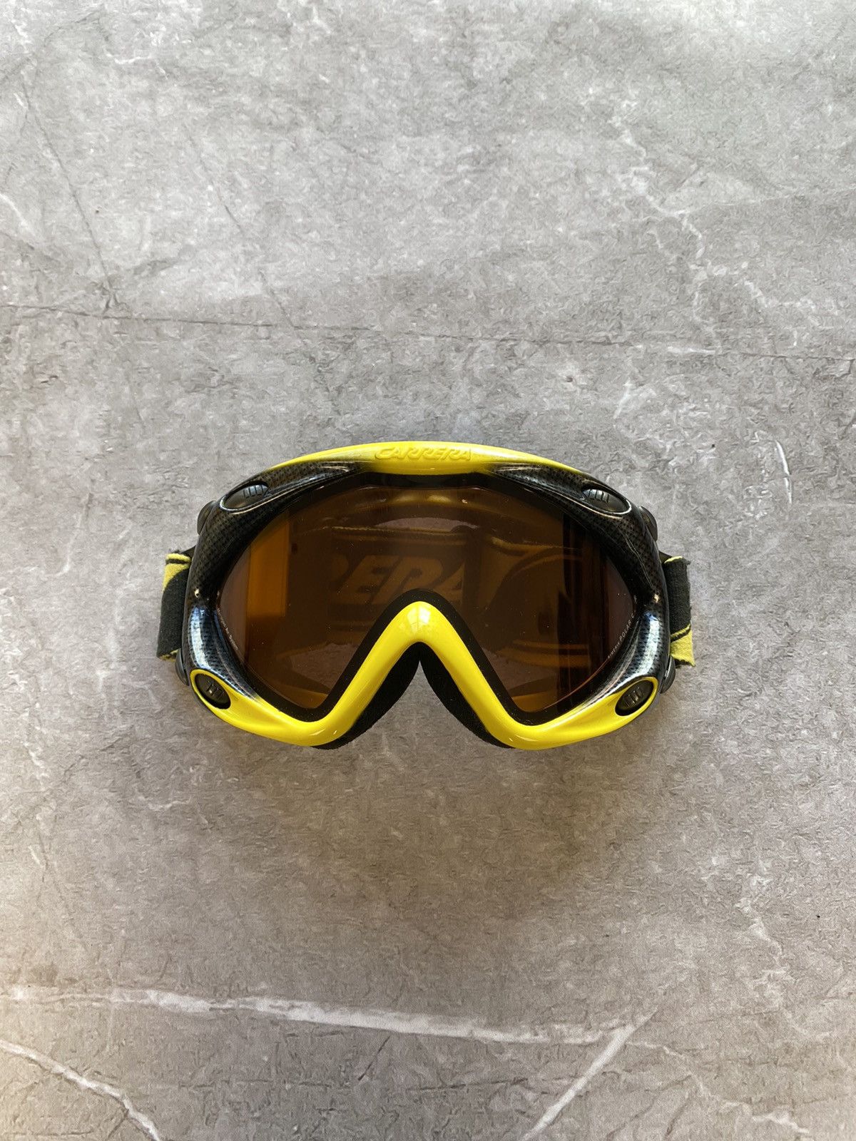 Carrera Rare Carrera Ski Snowboard Yellow Goggles Sunglasses Y2K Size ONE SIZE - 1 Thumbnail