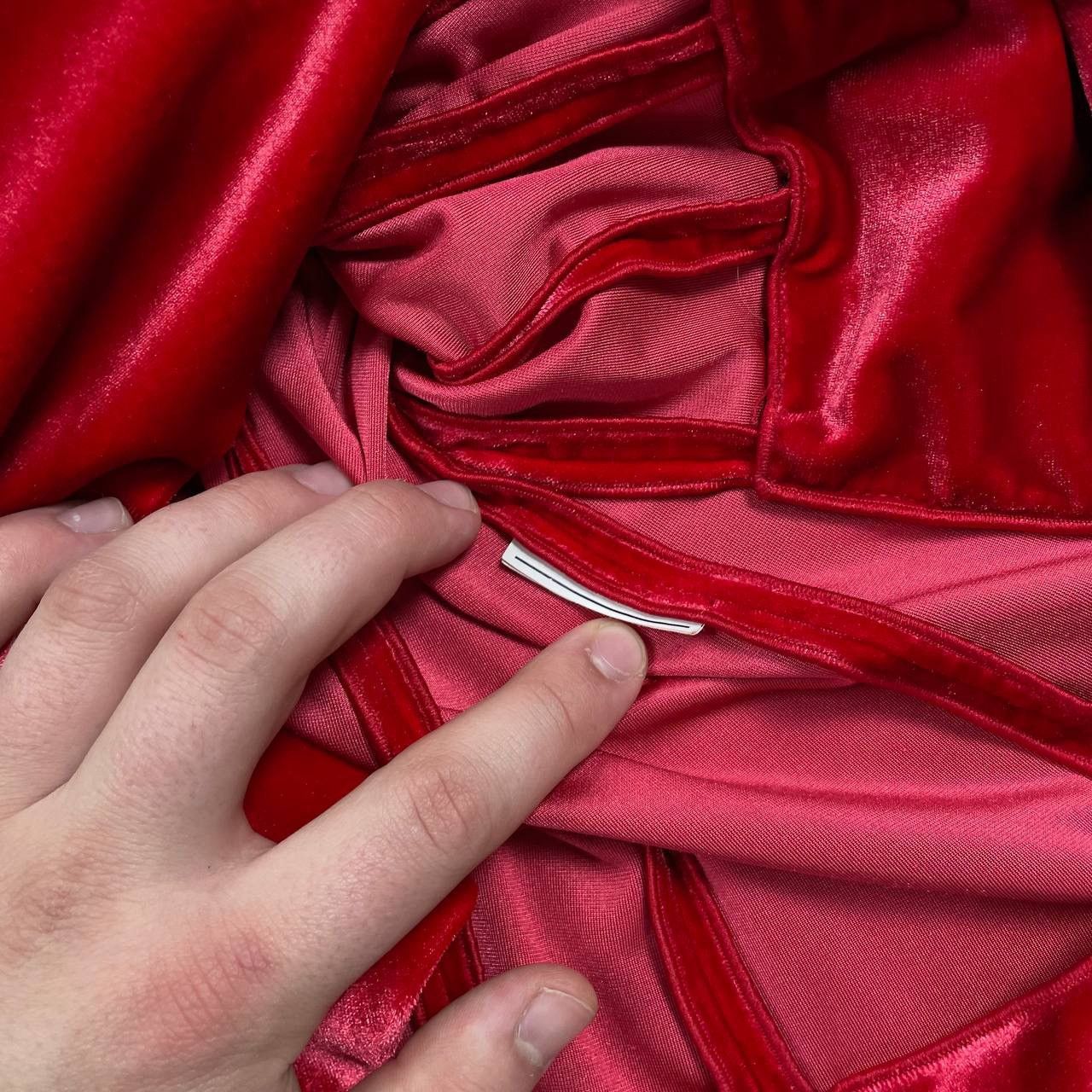 Emporio Armani Emporio Armani Two Button Velour Blazer Women’s Red Size 46 Size L / US 10 / IT 46 - 9 Thumbnail