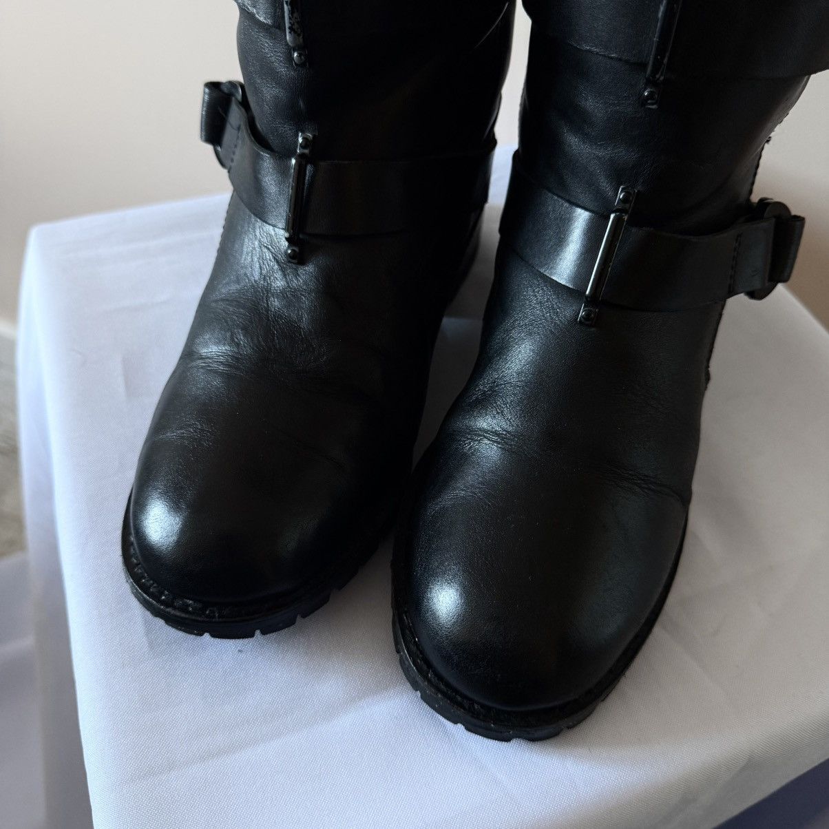 Dirk Bikkembergs 00s Avantgarde Strap Belt Boxing Biker Boots Guidi MoMa Vibe Size US 7 / IT 37 - 3 Thumbnail