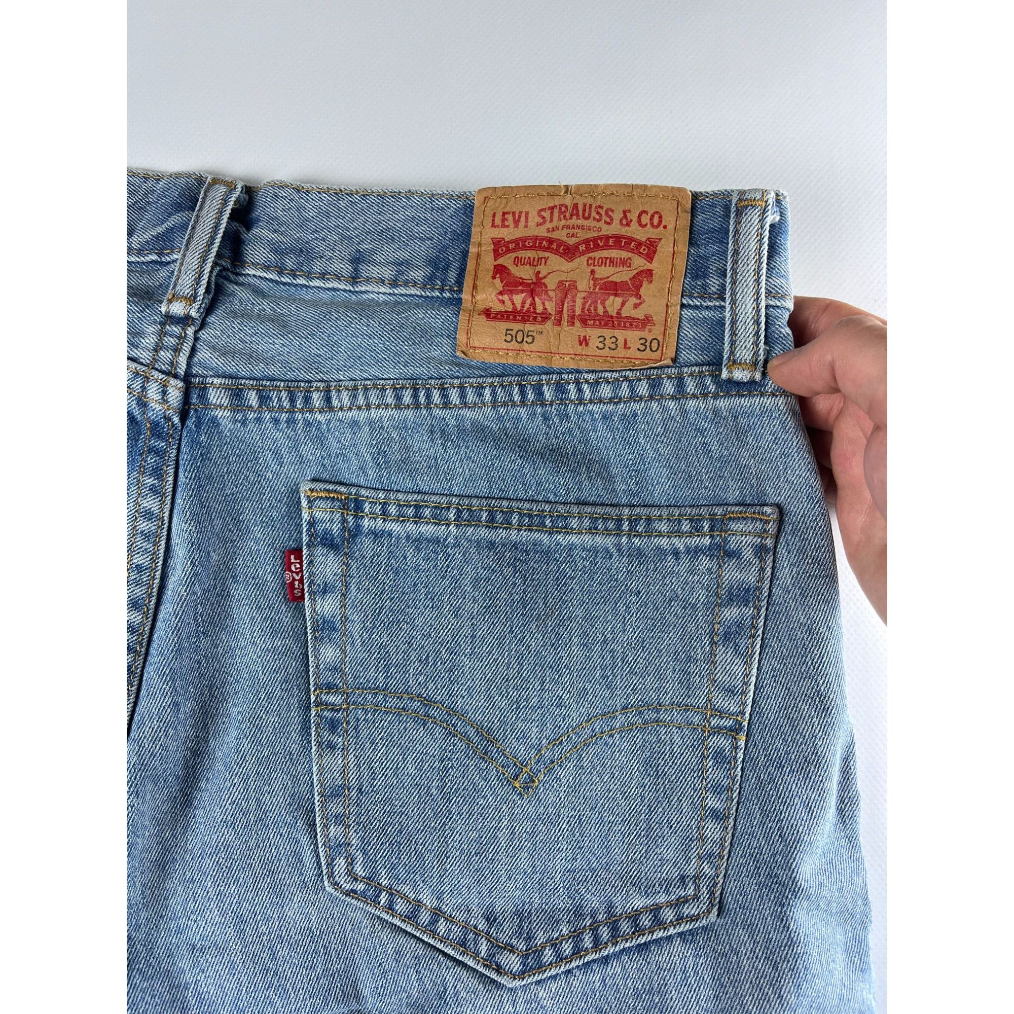 Levi's × Vintage Levis 505 Mens Vintage Blue Denim Jeans W33 L30 Straight Leg Size US 30 / EU 46 - 2 Thumbnail