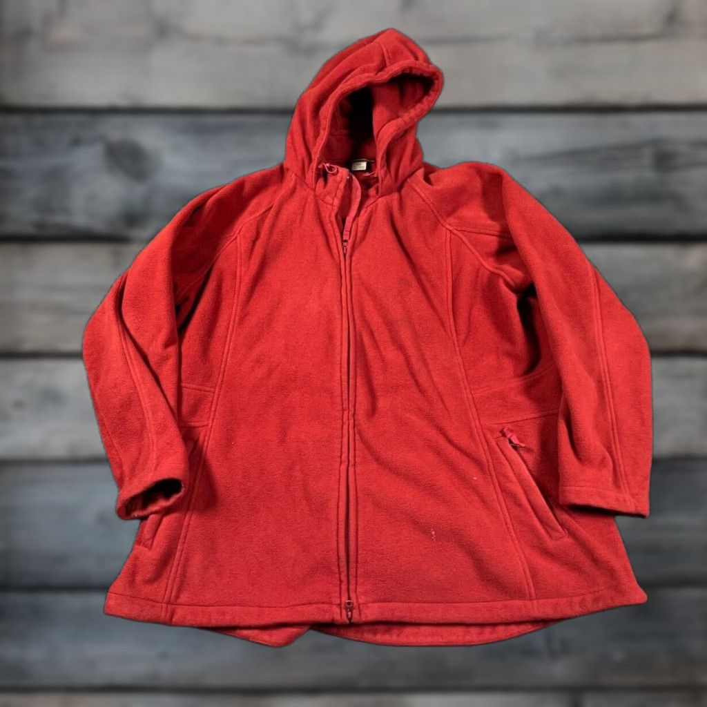 Vintage Duluth Hooded Jacket Adult 2XL Regular Red Fleece Parka Zip Full Zip Pockets Outdoor Hiking Men Size US XXL / EU 58 / 5 - 1 Thumbnail