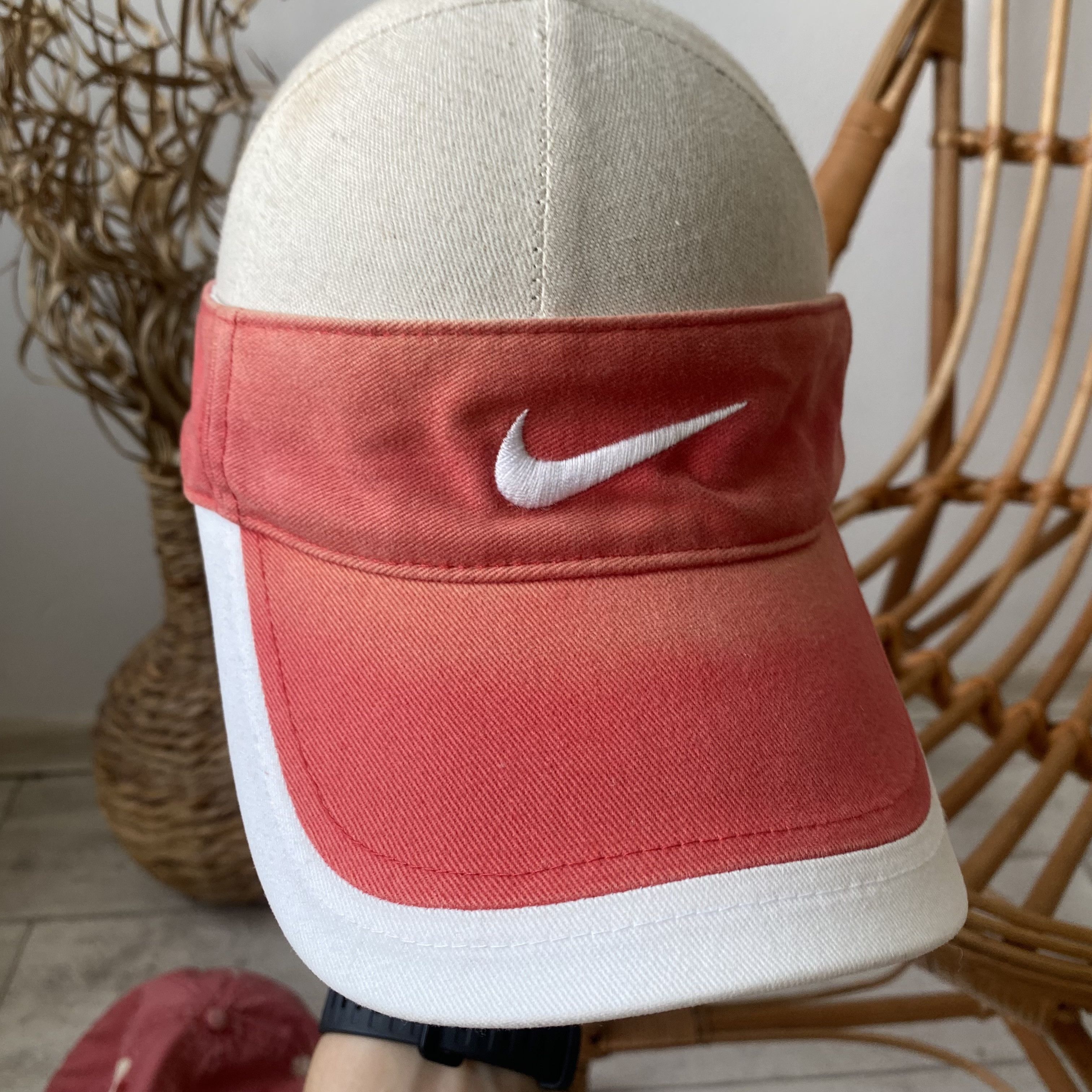 Nike Vintage Faded Visor Nike Golf Cap Center Swoosh Logo Size ONE SIZE - 4 Thumbnail