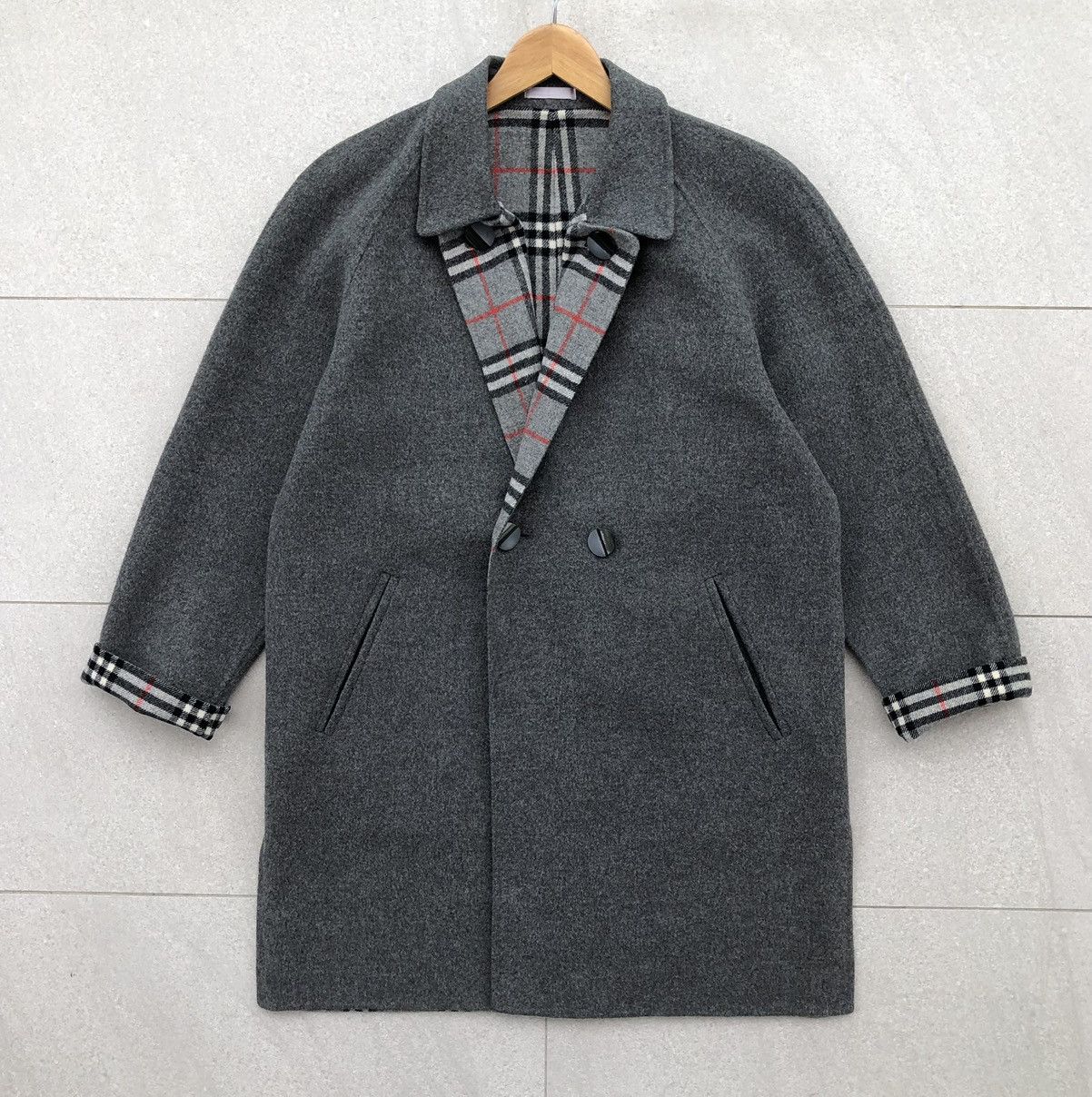 Burberry Prorsum Burberrys Prorsum Lined Novacheck Wool Trench Coat Size US M / EU 48-50 / 2 - 14 Thumbnail