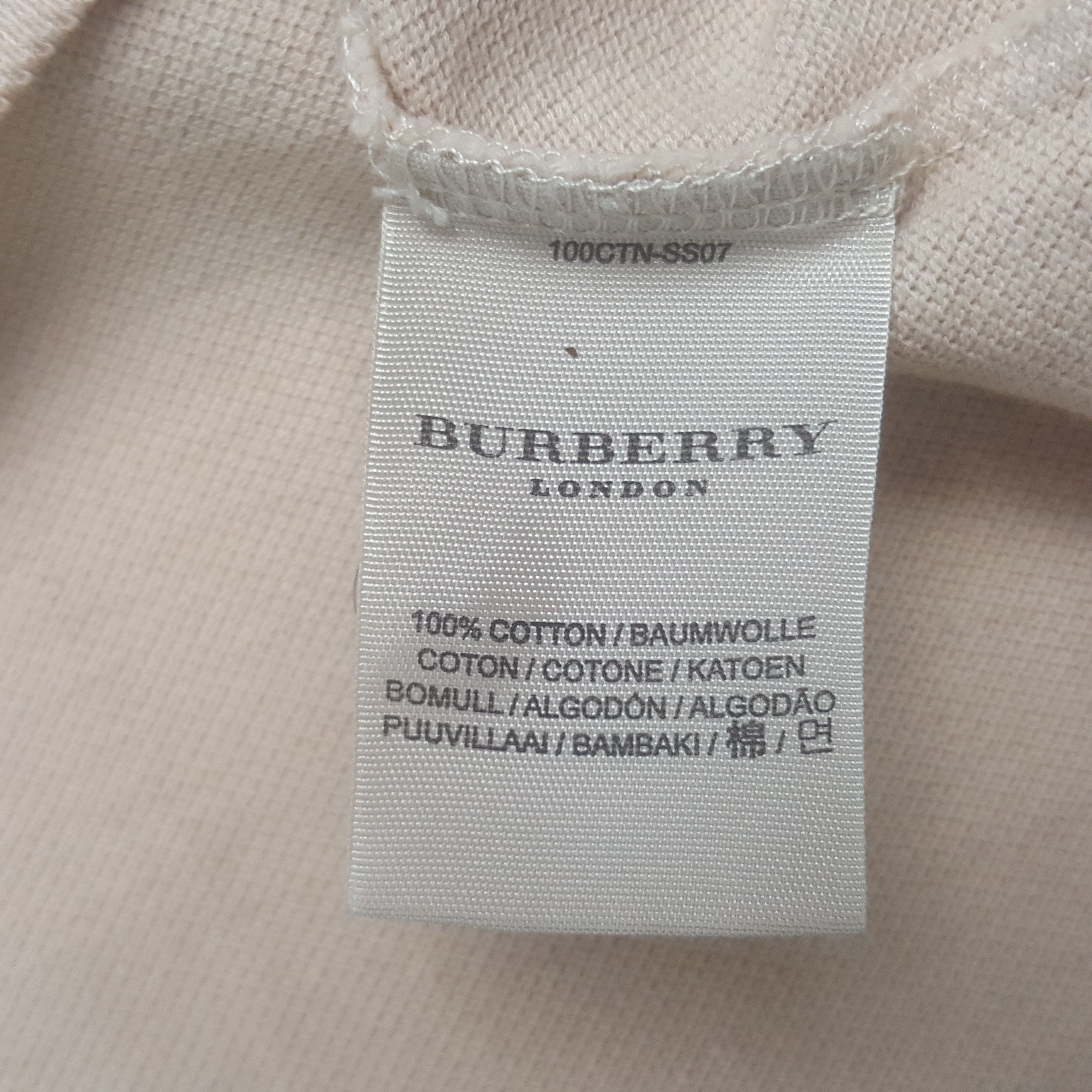 Burberry × Vintage Vintage Burberry London Slim Fit Nova Check Polos Size US L / EU 52-54 / 3 - 6 Thumbnail