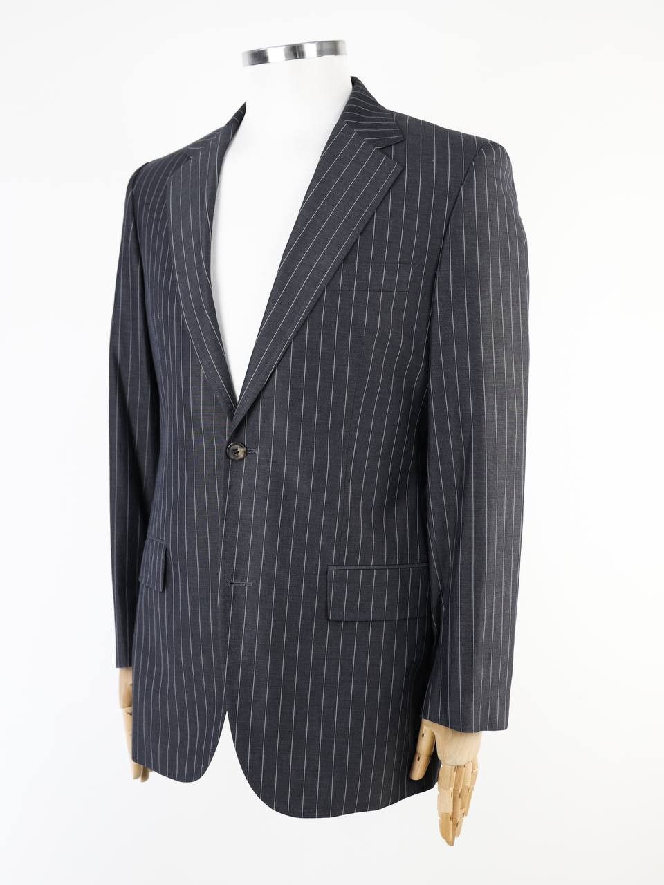 Hugo Boss HUGO BOSS Striped cotton blazer jacket Size 52R - 2 Thumbnail