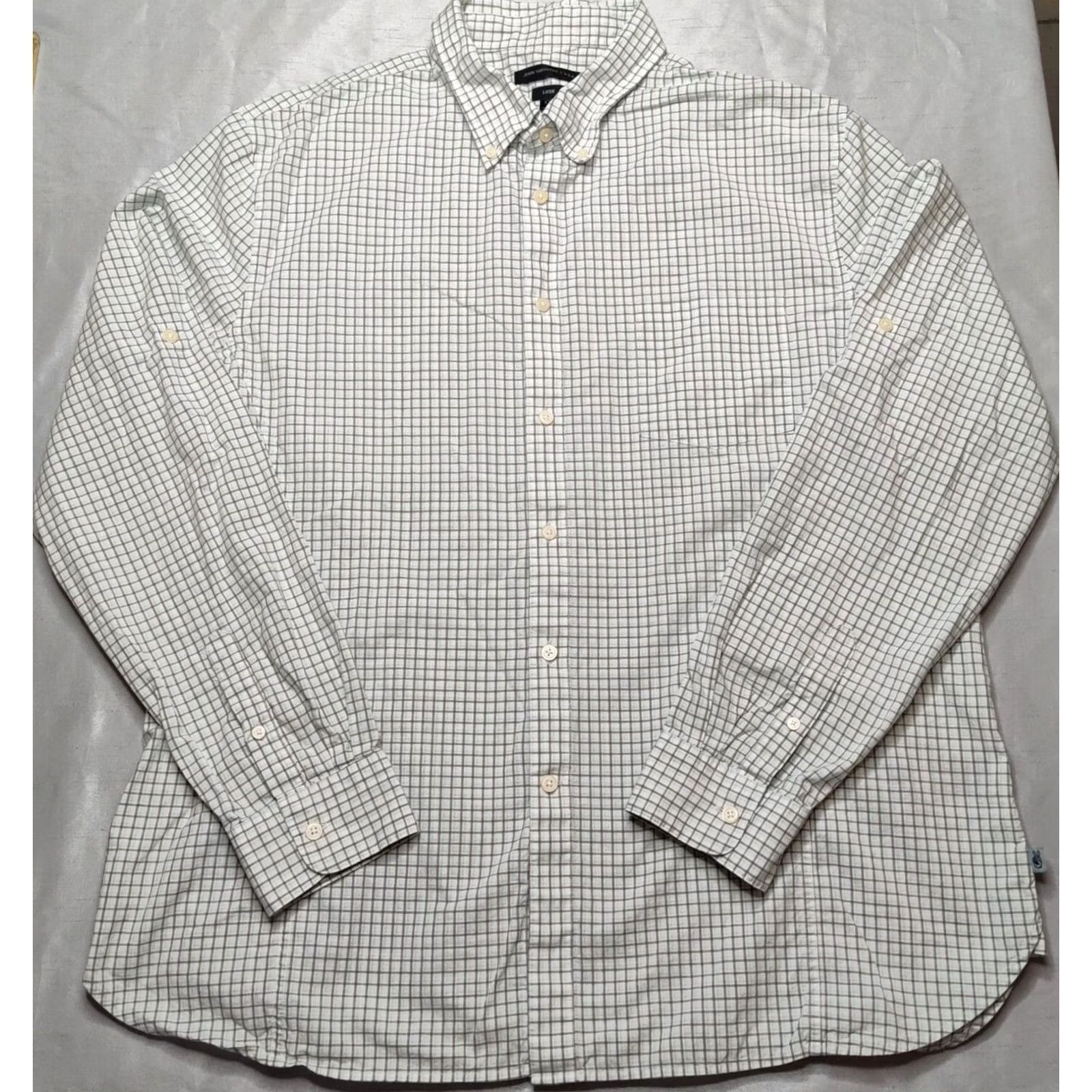 John Varvatos JOHN VARVATOS LUXE Men Button-Up Shirt 2XL Brown Check Long Sleeve Casual Travel Size US XXL / EU 58 / 5 - 2 Thumbnail