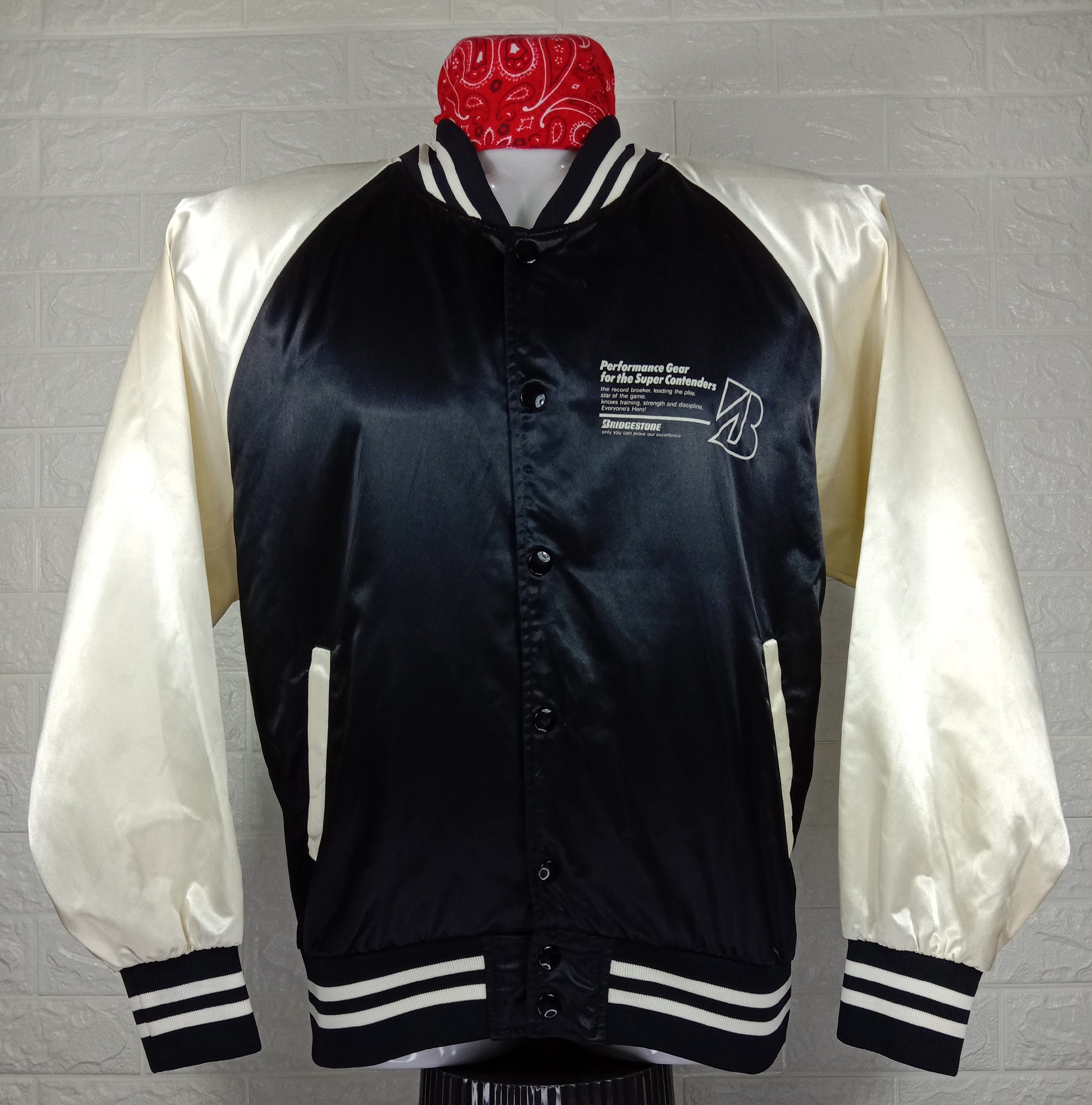 Japanese Brand Vintage Bridgestone The Super Contender Racing Jacket Size US L / EU 52-54 / 3 - 2 Thumbnail