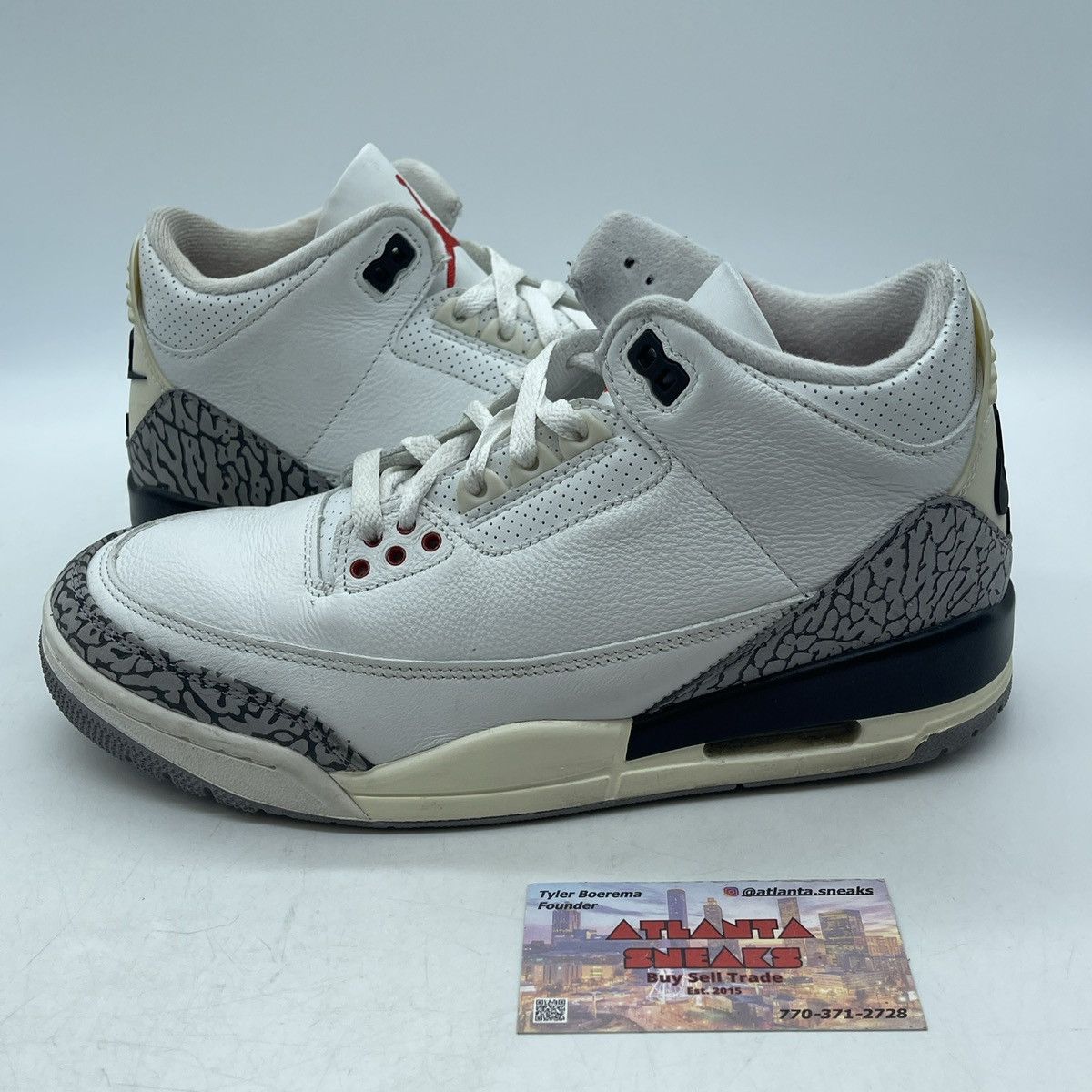 Jordan Brand Air Jordan 3 white cement reimagined Size US 8 / EU 41 - 1 Thumbnail