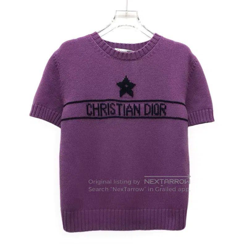 Dior Dior Dark purple five-pointed star logo letter inlaid cash Size S / US 4 / IT 40 - 1 Thumbnail