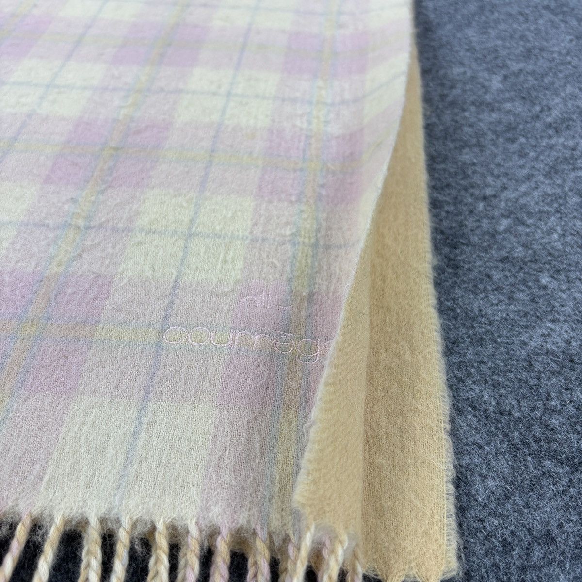 Courreges × Vintage Courreges Scarf # D758 # Muffler # Neckwear Size ONE SIZE - 4 Thumbnail