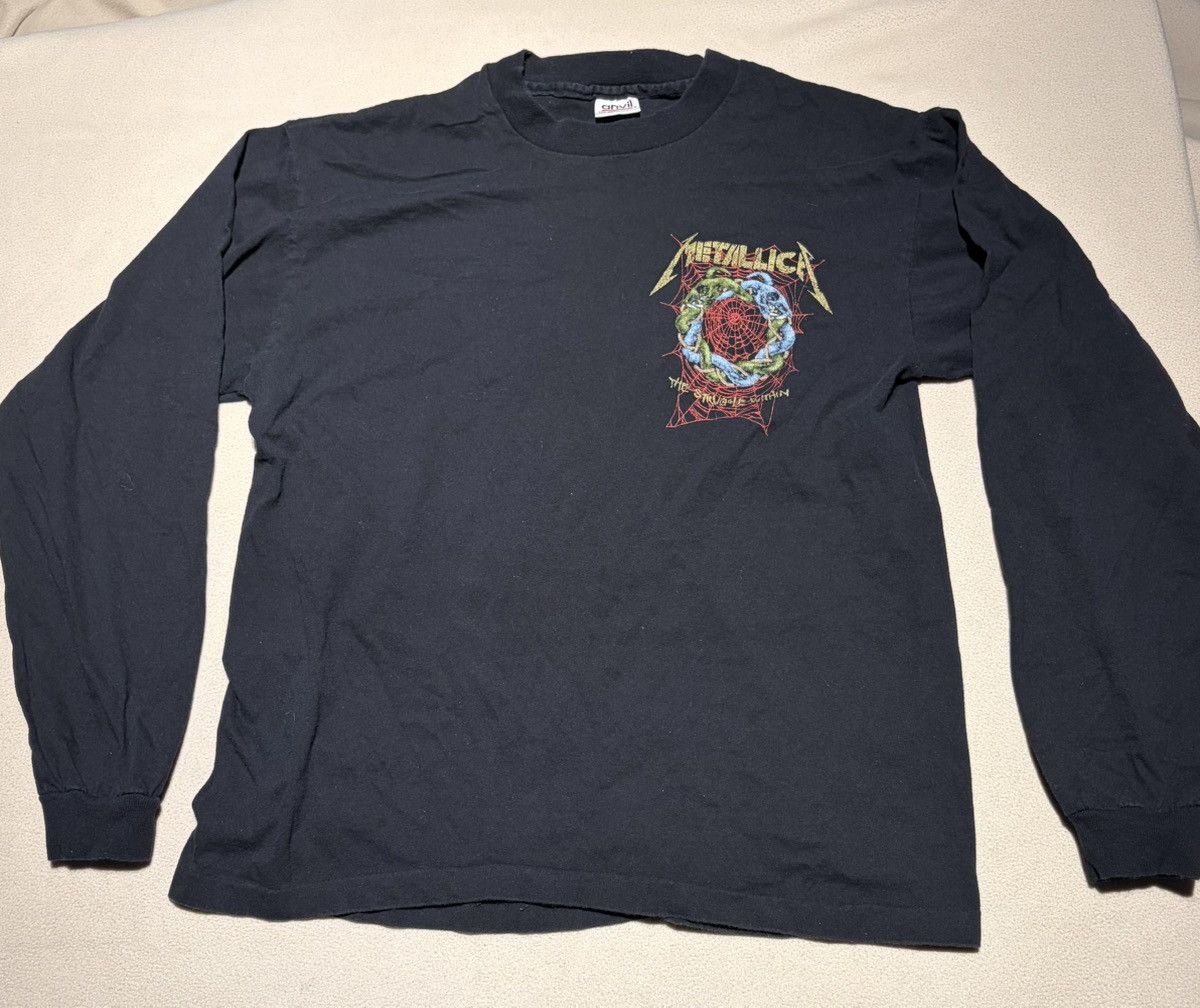 Anvil Vintage 90s Metallica The Struggle Within Long Sleeve Anvil Size US L / EU 52-54 / 3 - 1 Thumbnail