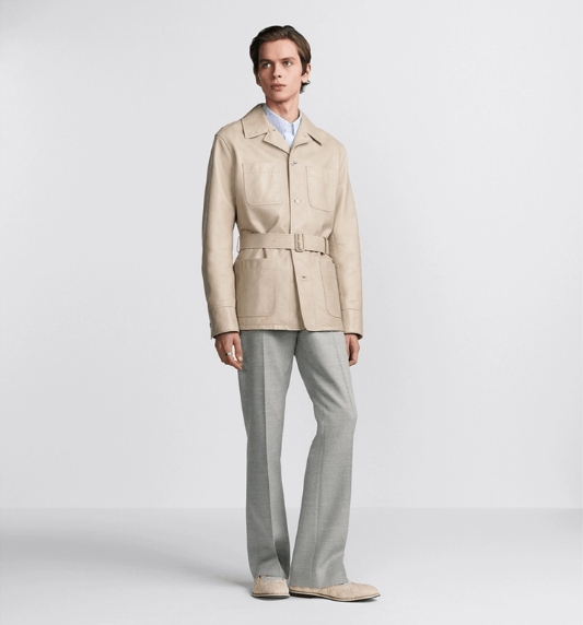 Dior o1w1db10525 443L42 Couture Safari Jacket in Beige Size US S / EU 44-46 / 1 - 5 Thumbnail