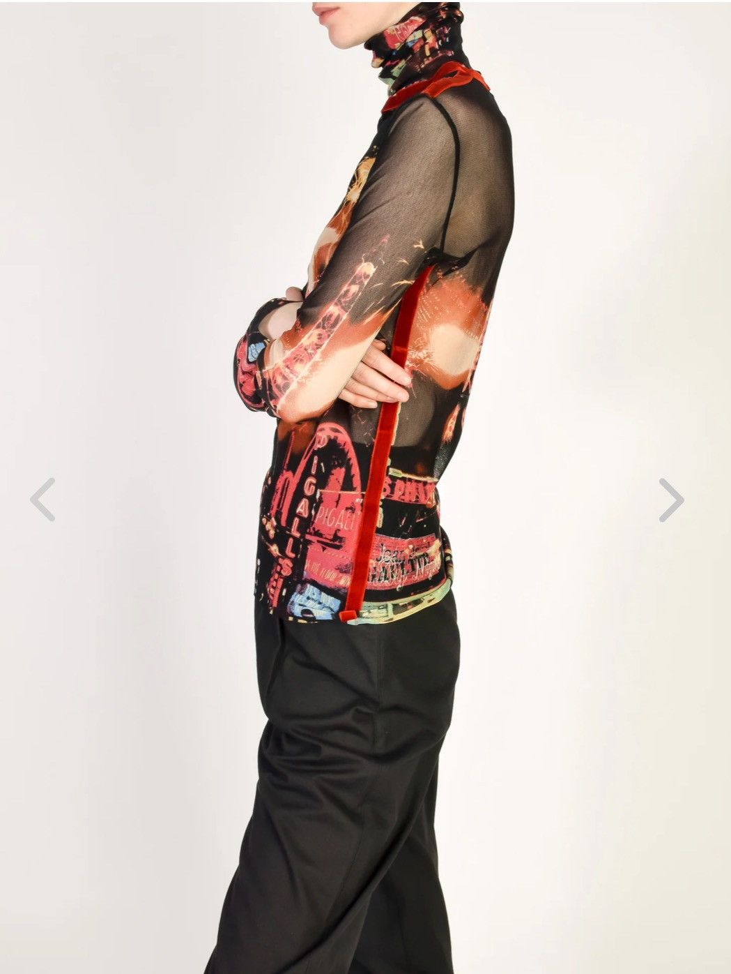 Jean Paul Gaultier Mesh Eiffel Tower top. Small Size S / US 4 / IT 40 - 7 Thumbnail