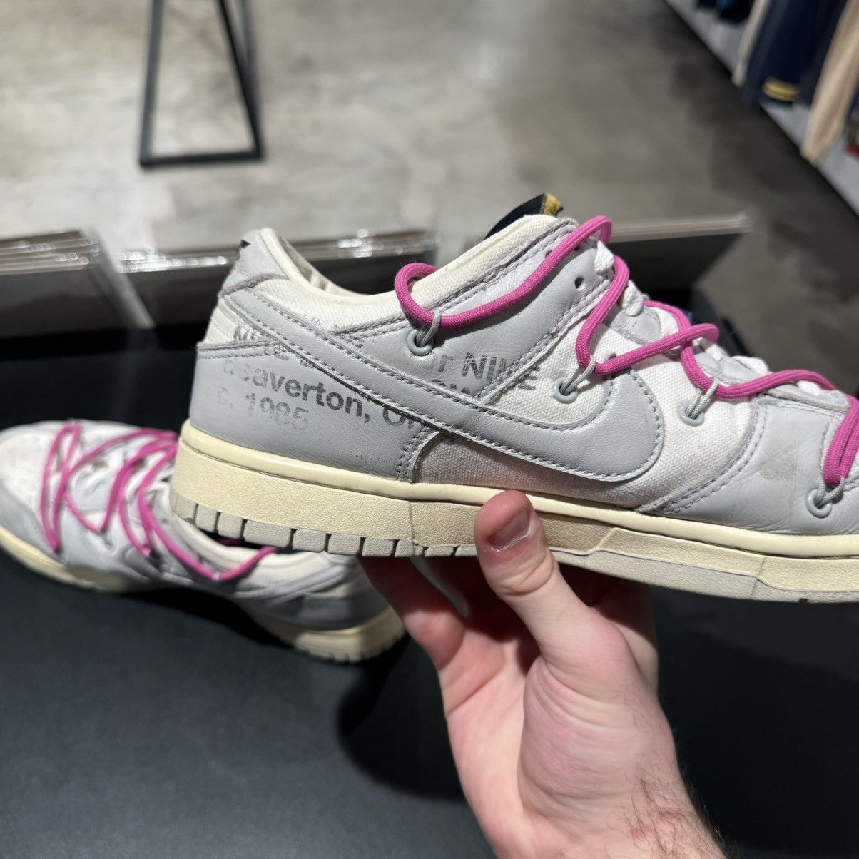 Nike × Off-White Nike Off White Dunk Low Lot 30 Size US 9.5 / EU 42-43 - 10 Thumbnail