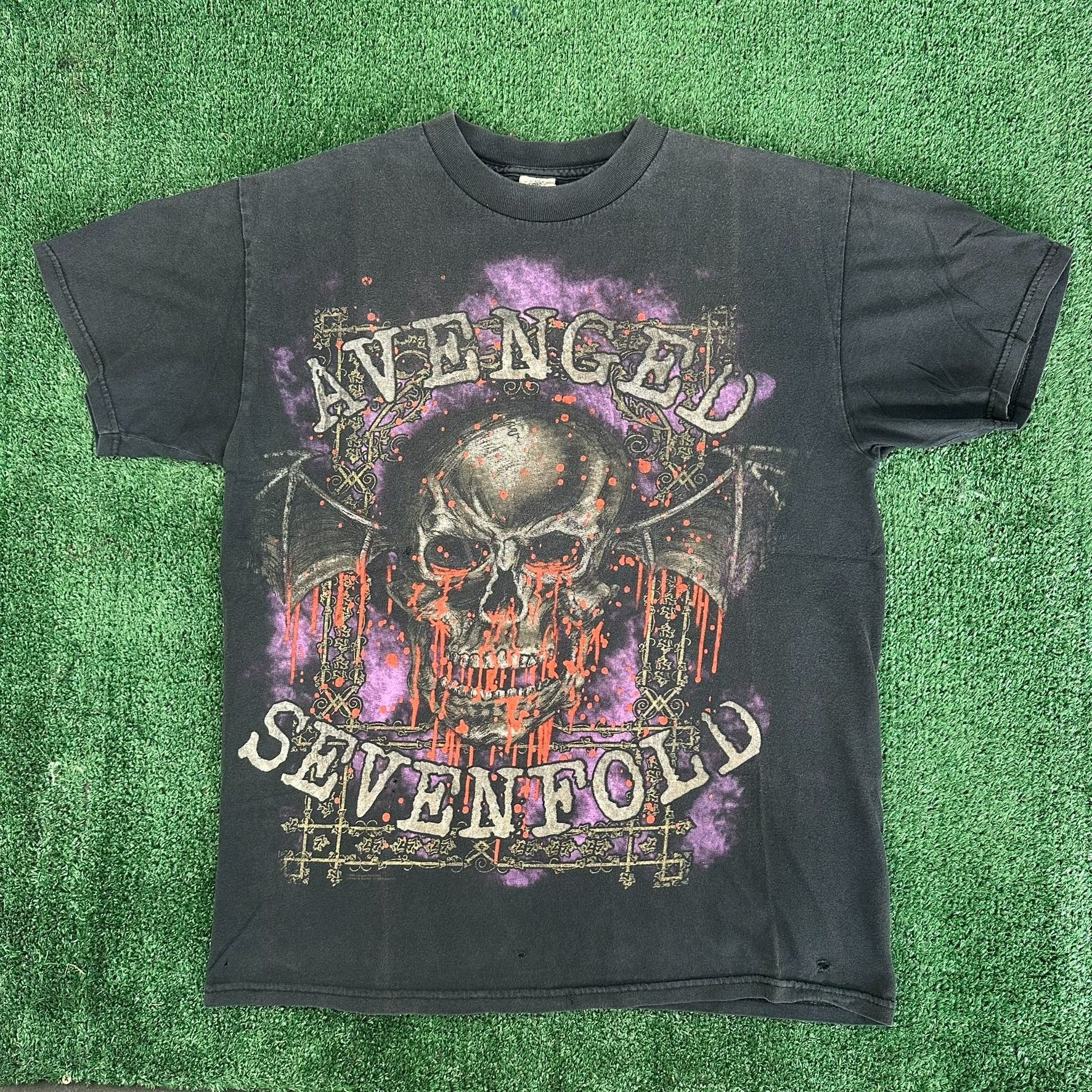 Band Tees Vintage Y2K Avenged Sevenfold T-Shirt A7X Metal Band Tee Size US M / EU 48-50 / 2 - 1 Thumbnail