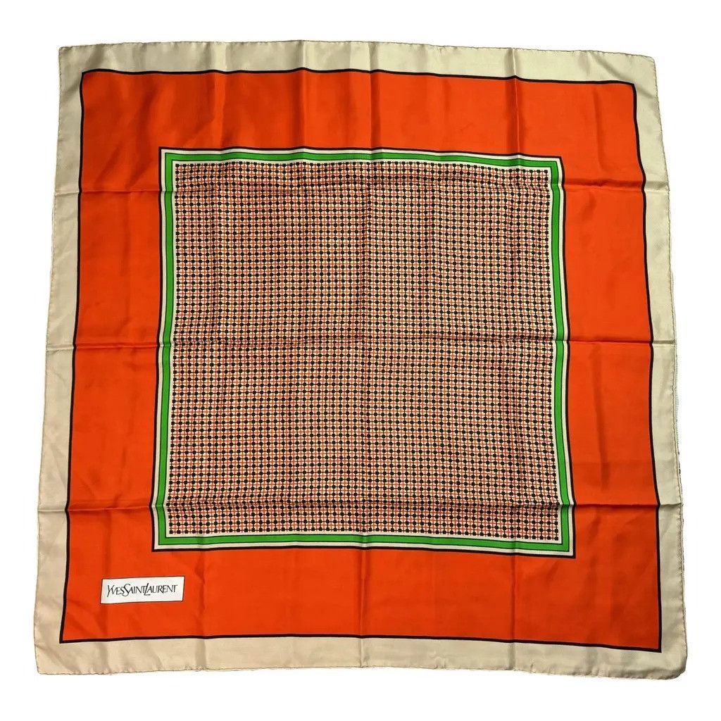 Yves Saint Laurent Yves Saint Laurent Silk Scarf Size ONE SIZE - 1 Thumbnail