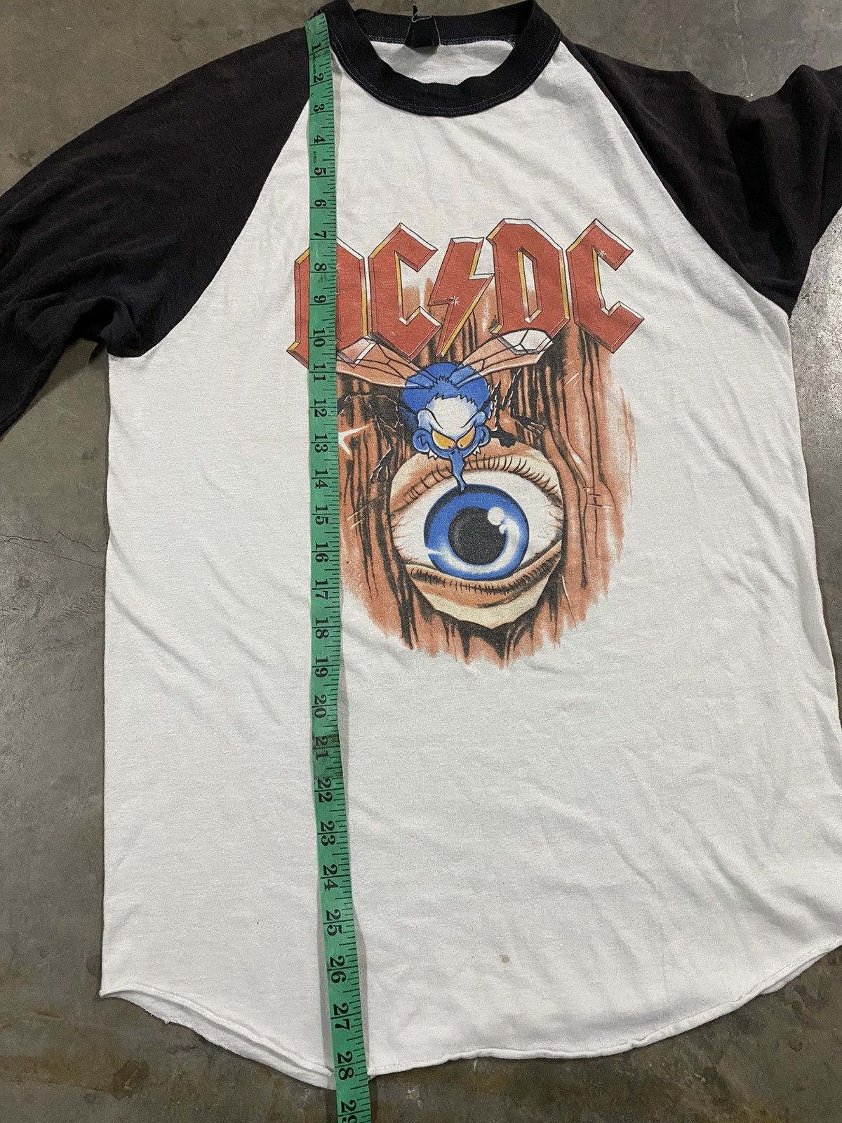 AC/DC × Band Tees × Vintage Vintage Raglan AC/DC FLY ON THE WALL 1985 TOUR T-Shirt Size US S / EU 44-46 / 1 - 3 Thumbnail