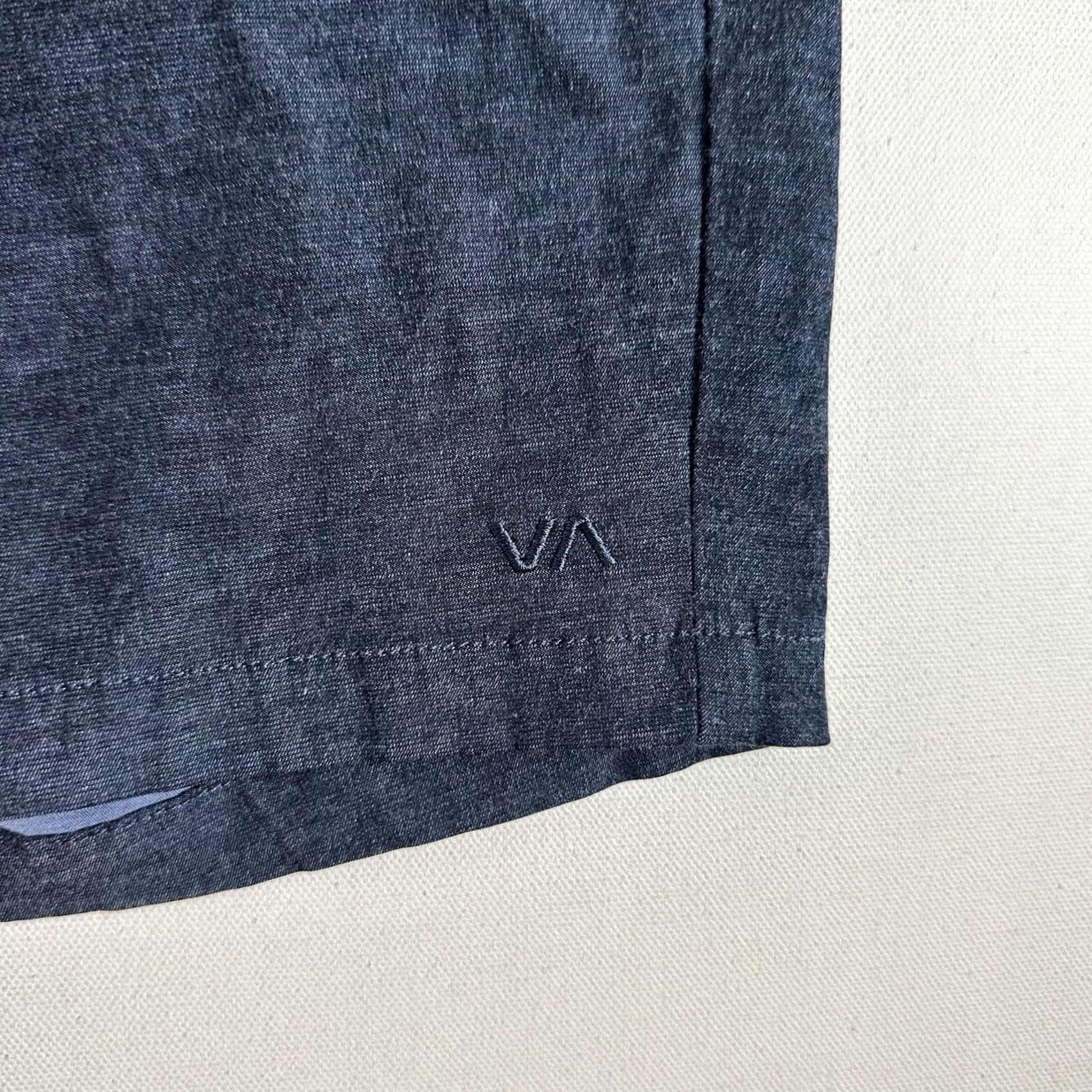 RVCA RVCA Shorts Mens 29 Gray Dual Purpose Chino Hybrid Trunks Flat Front Performance Bermuda Outdoor Pockets Mens Size US 29 - 3 Thumbnail