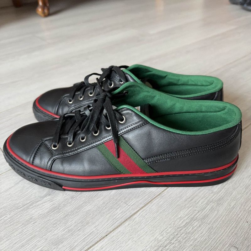 Gucci Gucci Tennis 1977 Leather Sneakers for Men 0079 Size US 11 / EU 44 - 1 Thumbnail
