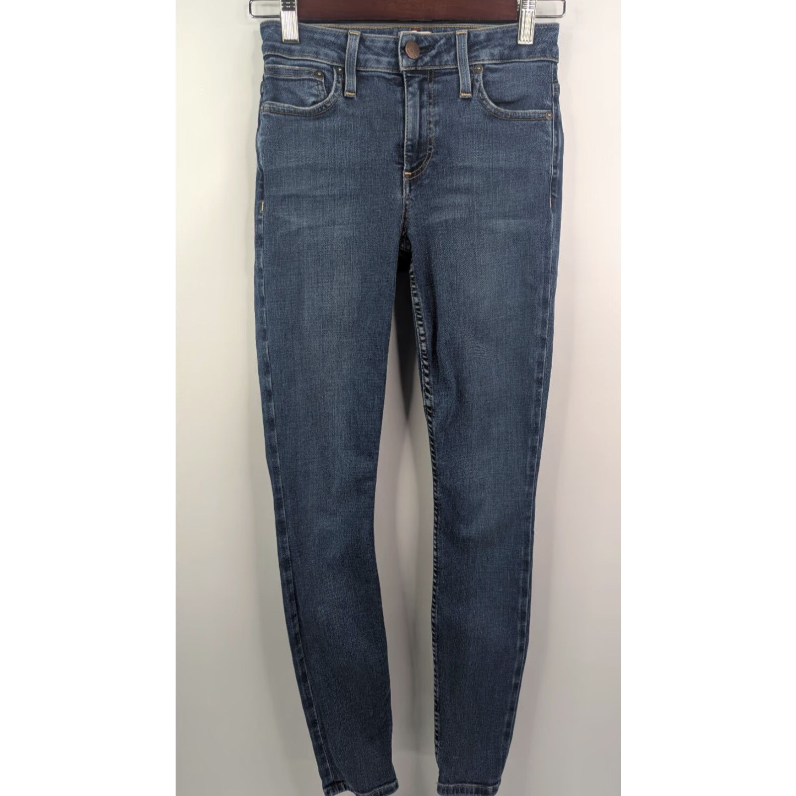 Alice + Olivia VINTAGE AO.LA Alice Olivia Jeans Womens 25 Blue You Look Good Mid Rise Ankle Skinny Size 42" / US 20 - 2 Thumbnail