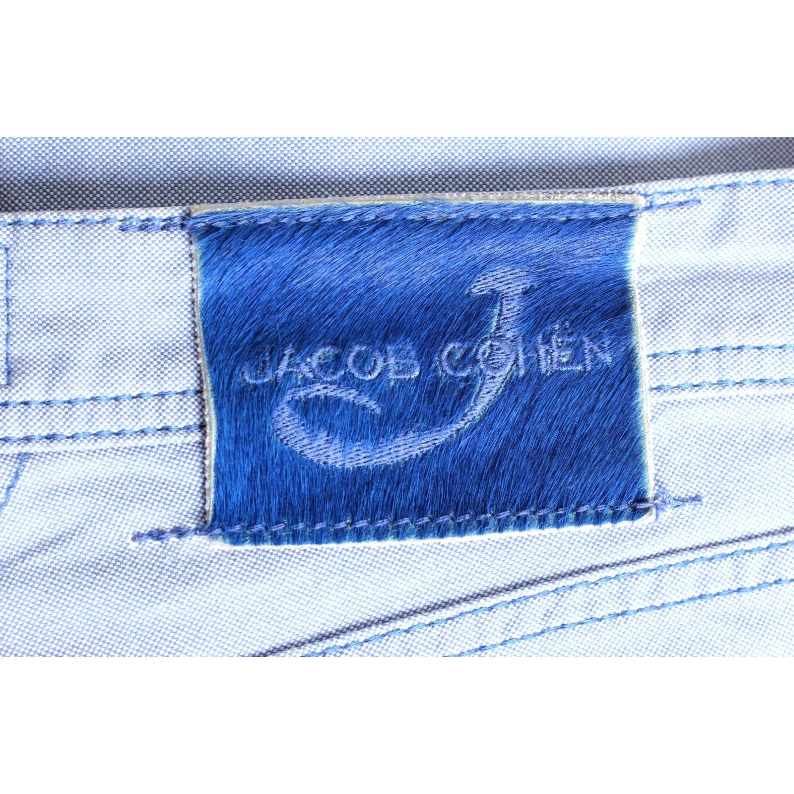 Jacob Cohen JACOB COHEN J620 Comfort Stretch Trousers Men 34x28 Blue Casual Slim Pockets Logo DZ4487 Size US 34 / EU 50 - 4 Thumbnail