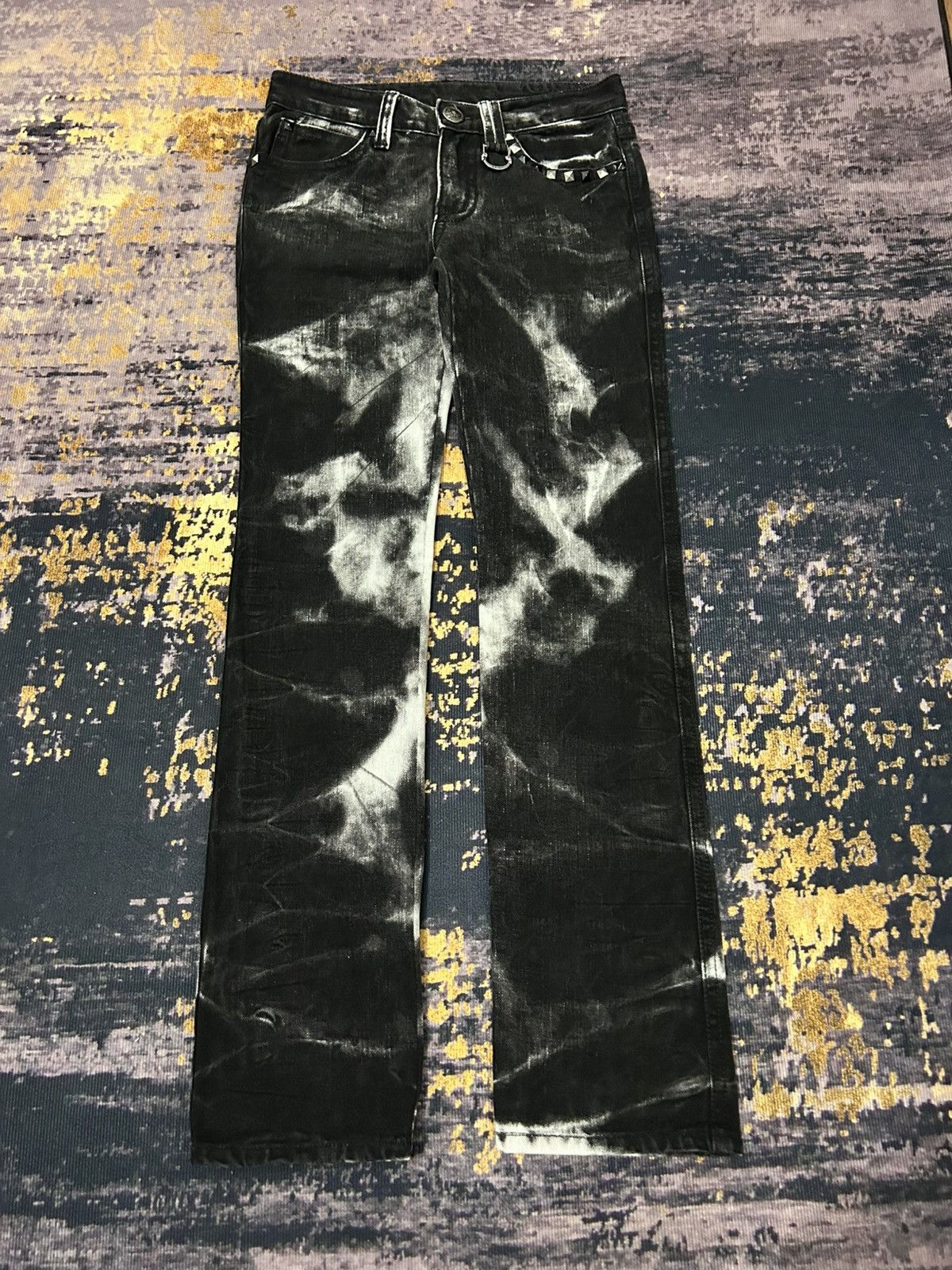 Tornado Mart Xfrm Skull Swarovski Clawmark Studded Jeans Size US 31 - 3 Thumbnail