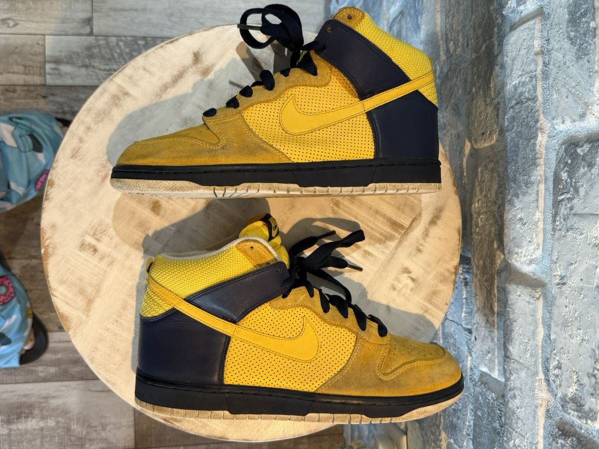 Nike Nike Dunk High Golden State Warriors Michigan Wolveriens sz9 Size US 9 / EU 42 - 5 Thumbnail