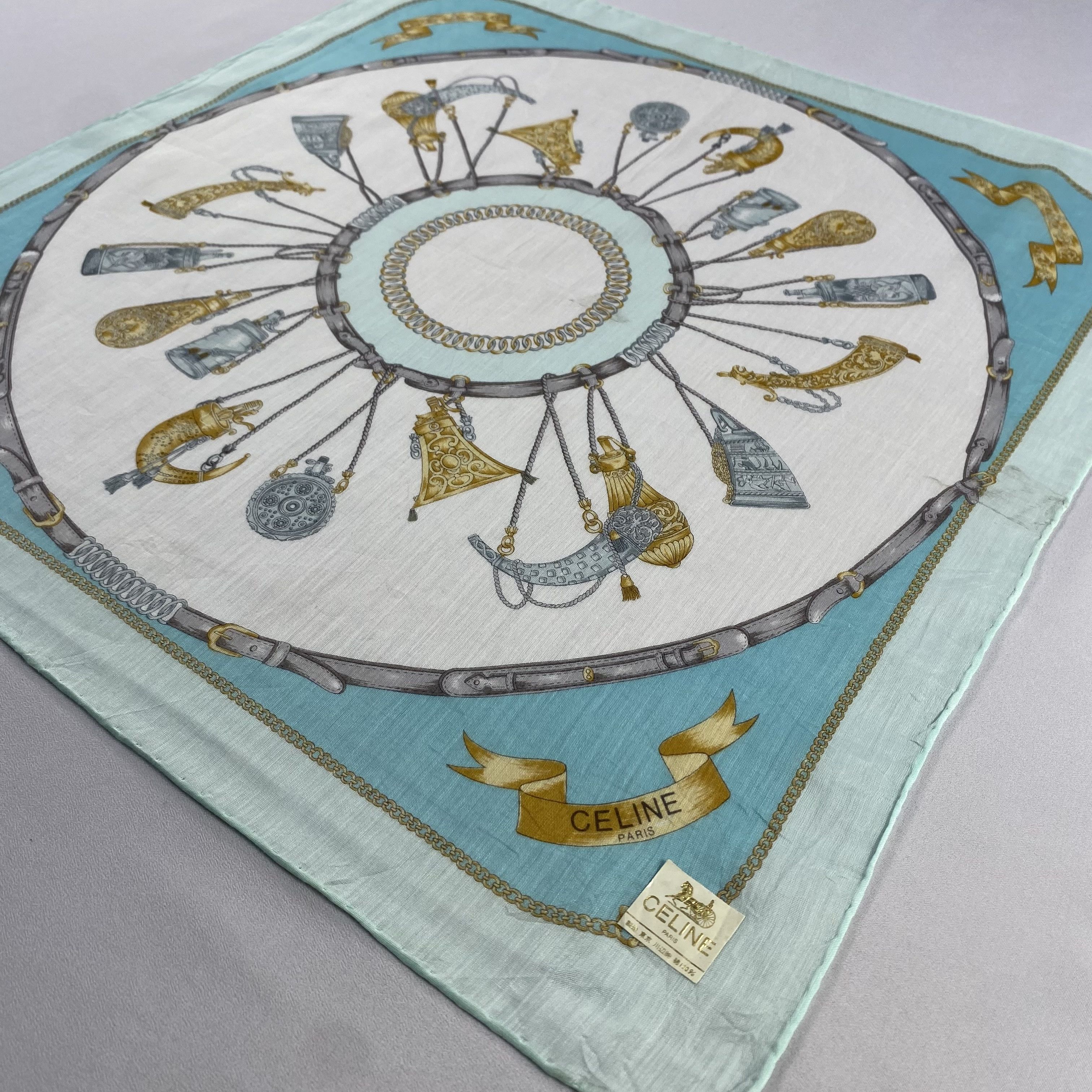 Celine × Vintage Celine Handkerchief / Neckerchief / Bandana-P1511 Size ONE SIZE - 2 Thumbnail