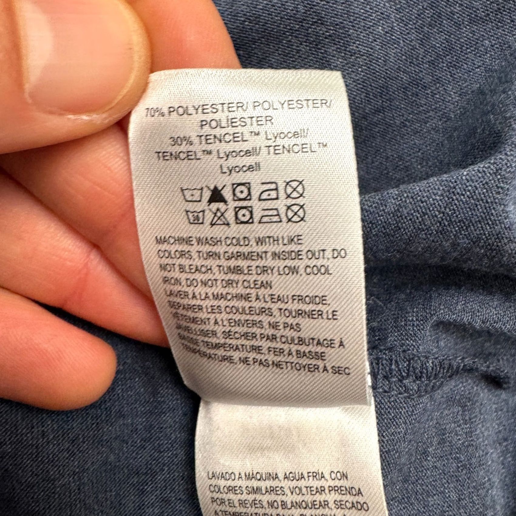 Lucky Brand Lucky Brand T-Shirt Mens XL Long Sleeve Henley Navy Blue Casual Stretch Tee Size US XL / EU 56 / 4 - 7 Thumbnail