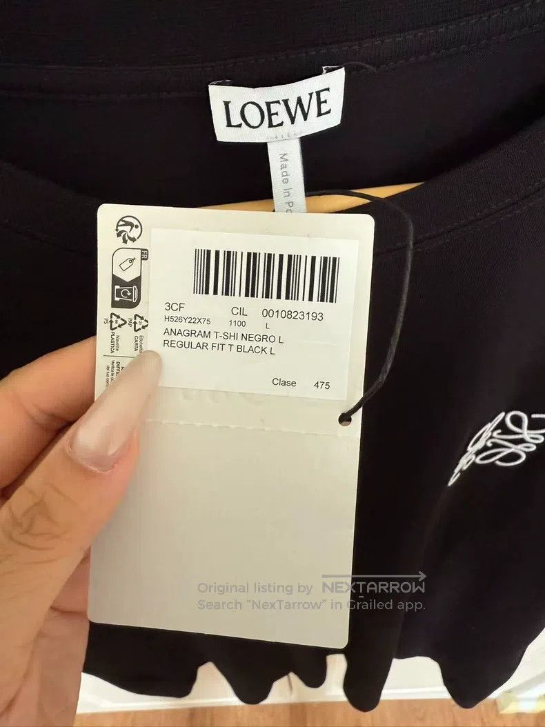 Loewe Loewe Short Sleeve, Spring/Summer Anagram Series, Solid Co Size US L / EU 52-54 / 3 - 2 Thumbnail