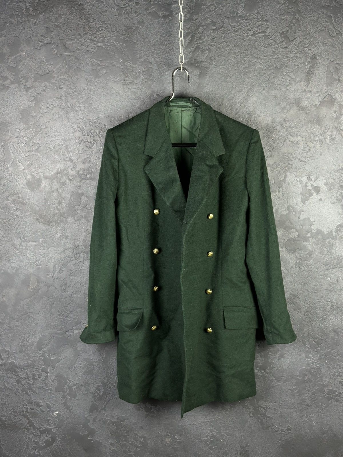 Versace Vintage Gianni Versace Double-Breasted Wool Coat Jacket Size M / US 6-8 / IT 42-44 - 3 Thumbnail