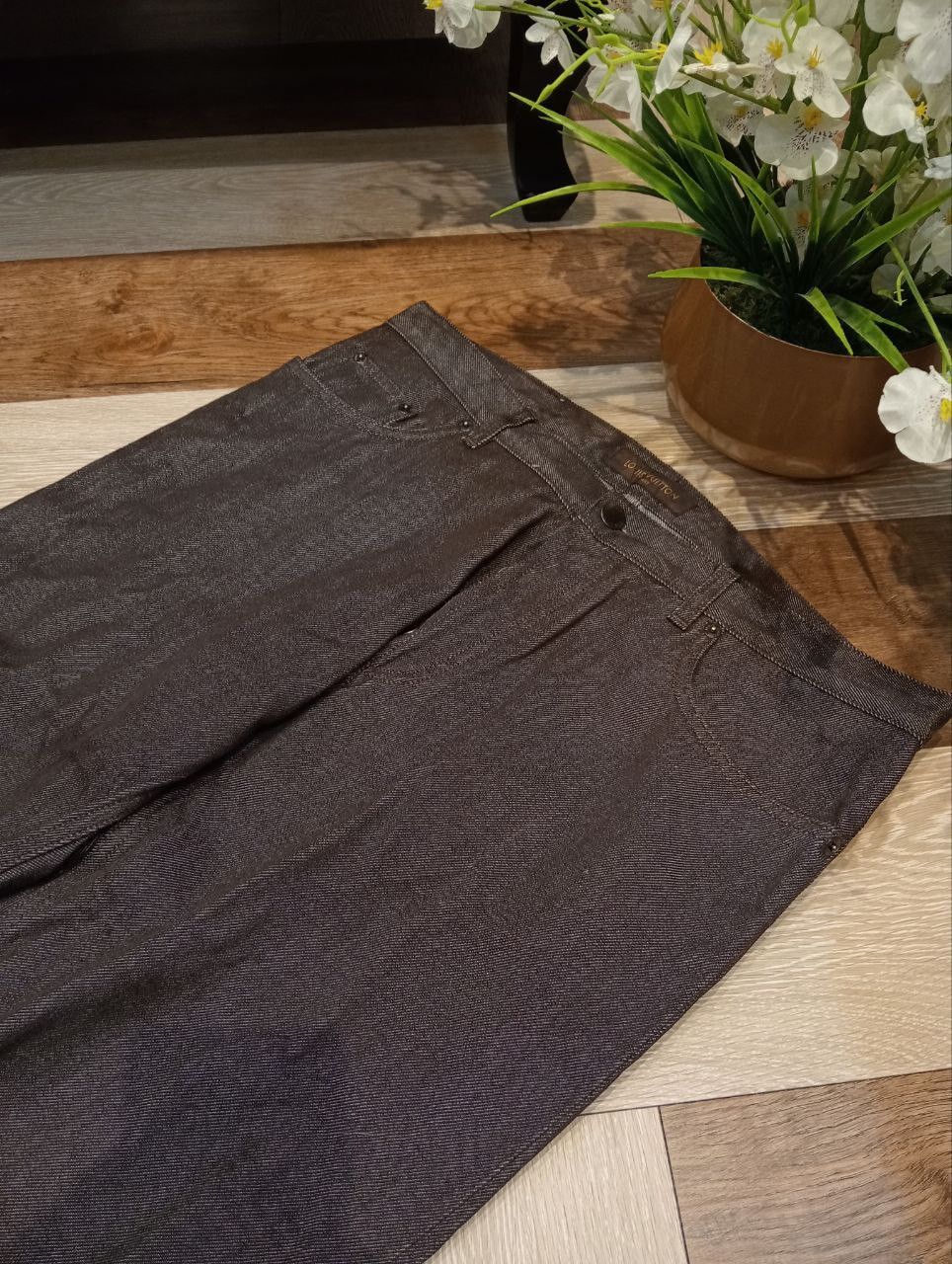 Louis Vuitton LUXURY LOUIS VUITTON COMBINE WOOL COTTON DENIM PANTS Size US 34 / EU 50 - 5 Thumbnail