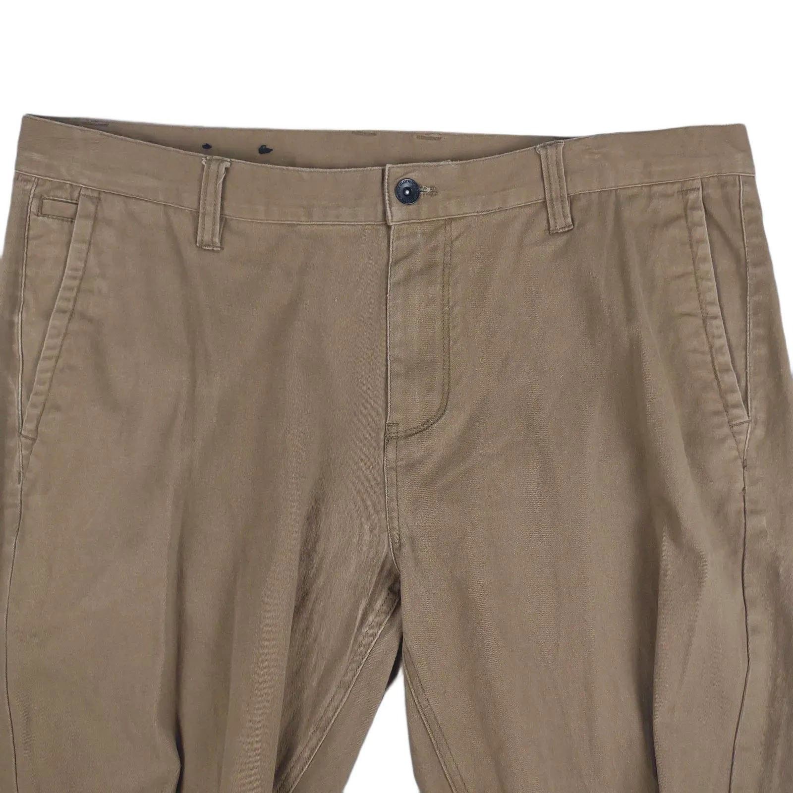 Empyre EMPYRE Jogger Chino Men's 38x28.5 Elastic Ankle Brown Pants Size US 38 / EU 54 - 5 Thumbnail