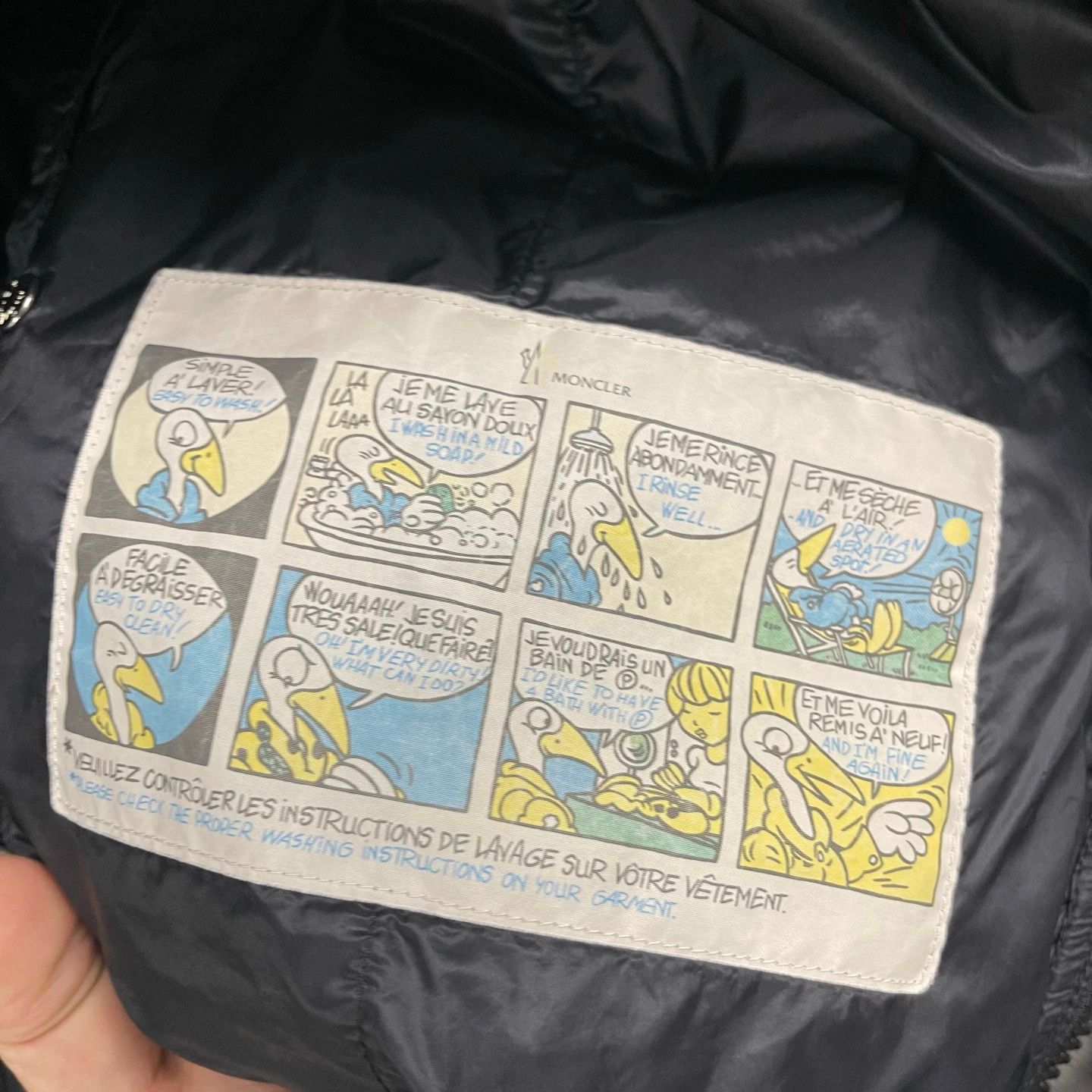 Moncler Moncler Classic Big Chest Logo Down Jacket 3 99N Size US M / EU 48-50 / 2 - 5 Thumbnail