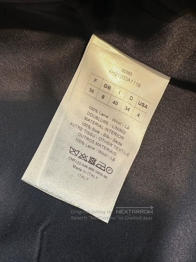 Dior Dior Wool waist double-breasted medium and long suit Size XS / US 0-2 / IT 36-38 - 9 Thumbnail
