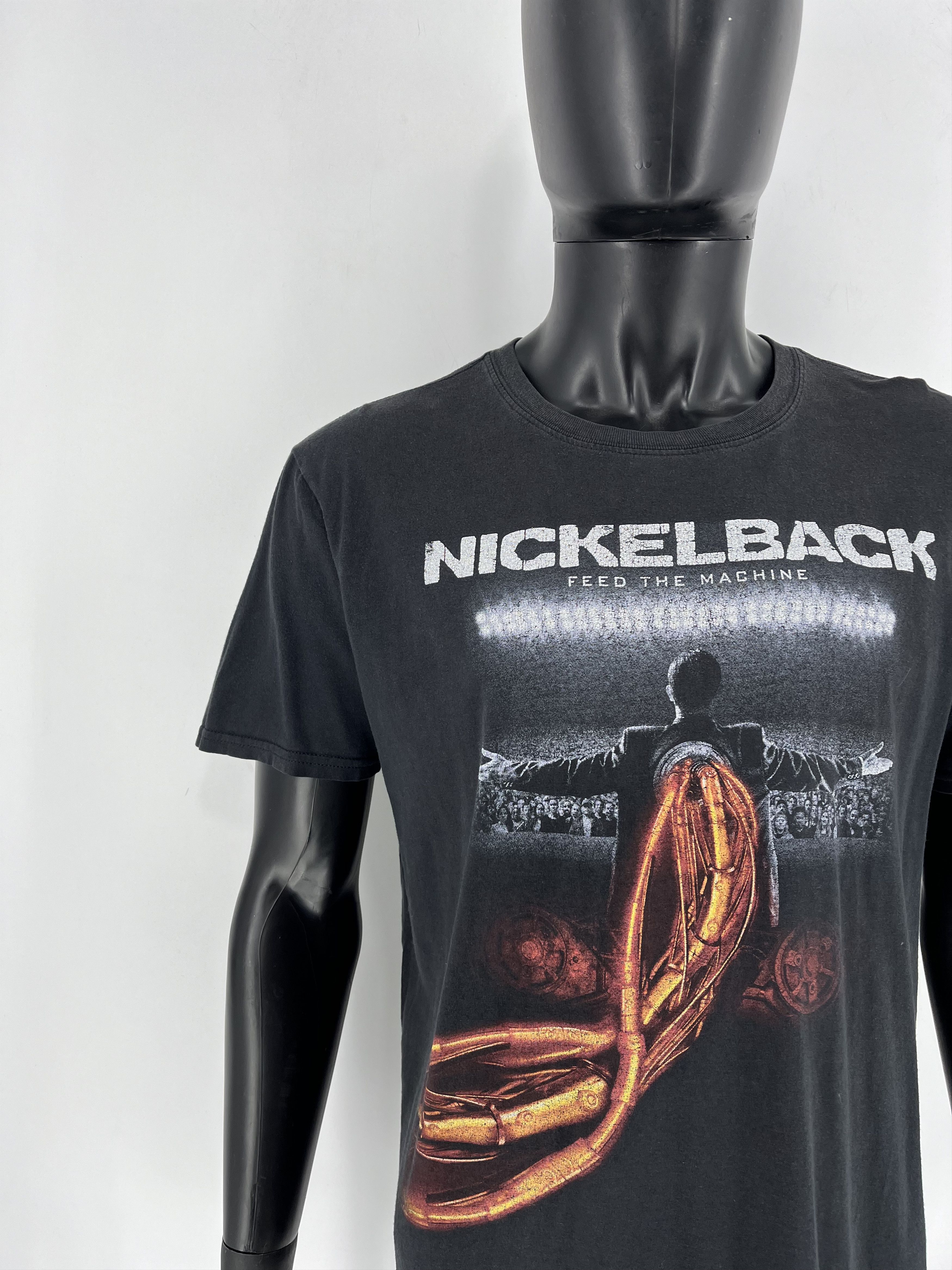 Band Tees × Vintage Nickelback Feed The Machine Tour T-Shirt 2018 Size L Size US L / EU 52-54 / 3 - 7 Thumbnail