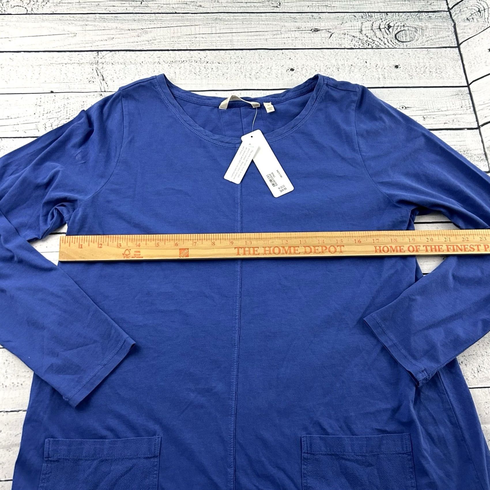 Soft Surroundings Soft Surroundings Shasta Tunic Top Blouse Long Sleeve Blue M Womens Size M / US 6-8 / IT 42-44 - 4 Thumbnail