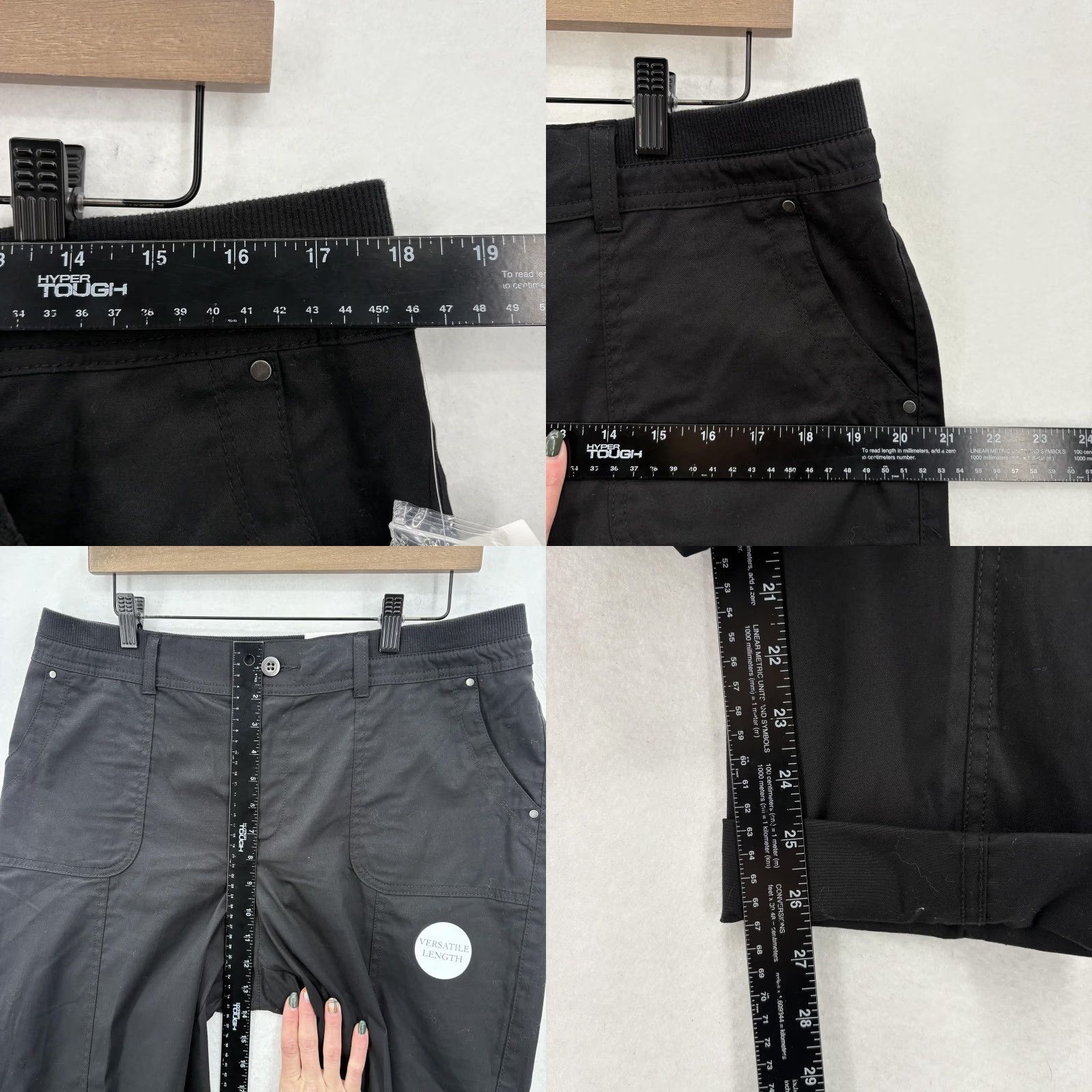 Croft & Barrow Croft & Barrow Pants Womens 14 Black Straight Mid Rise Comfort Waist Stretch NWT Size 36" / US 14 / IT 50 - 8 Thumbnail
